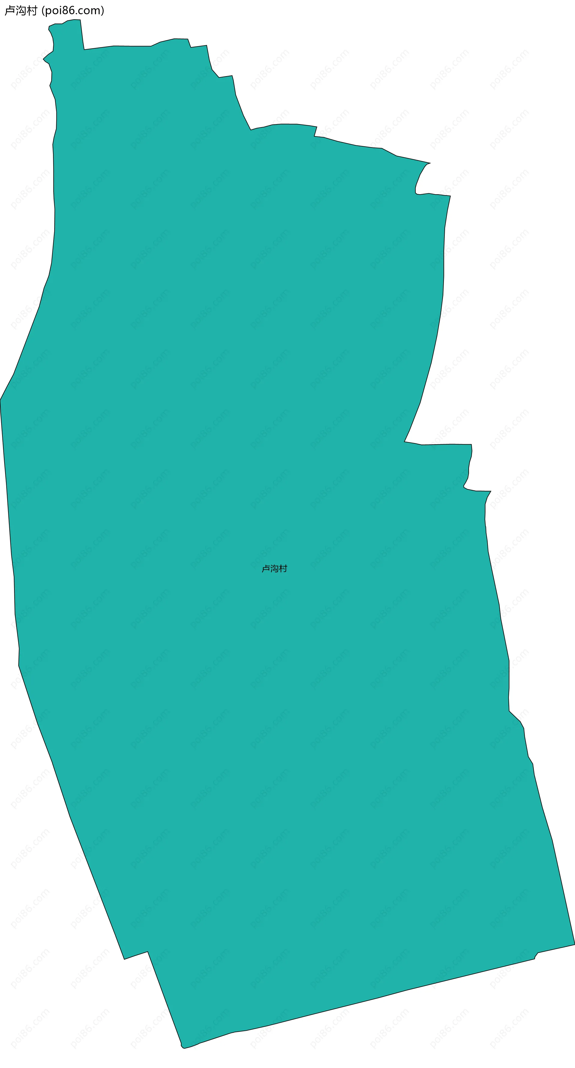 卢沟村边界地图