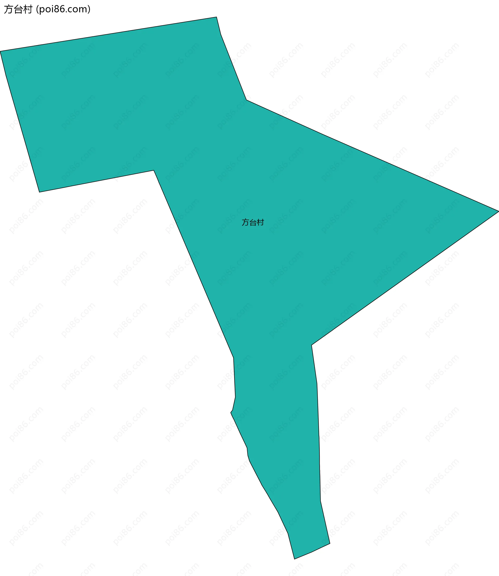 方台村边界地图