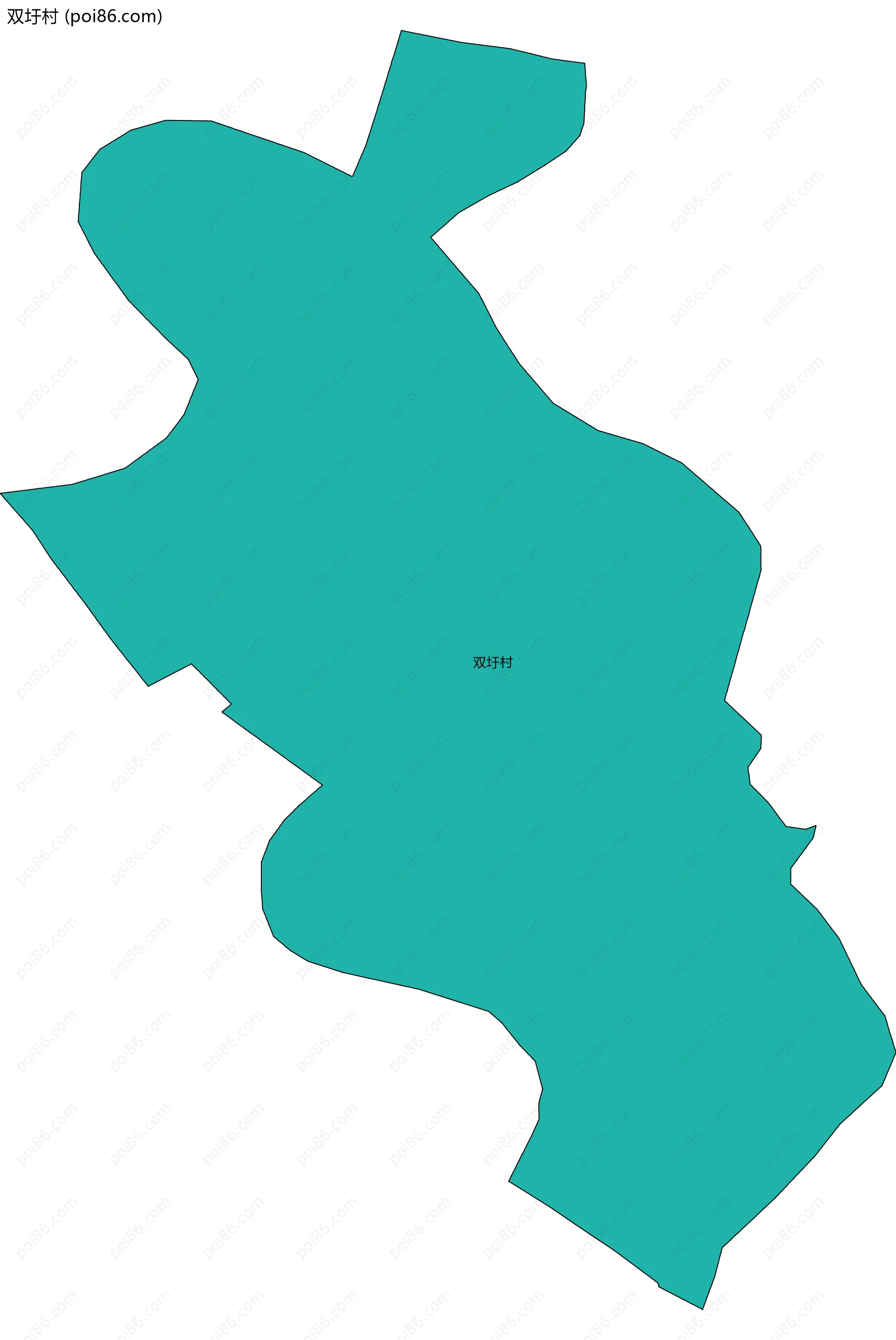 双圩村边界地图