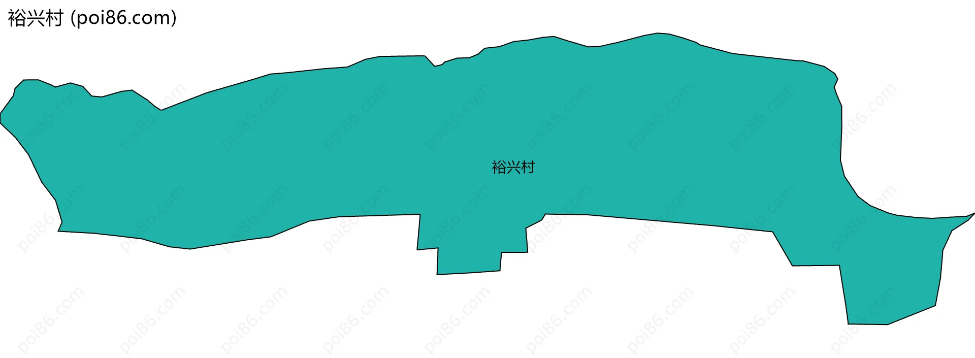 裕兴村边界地图