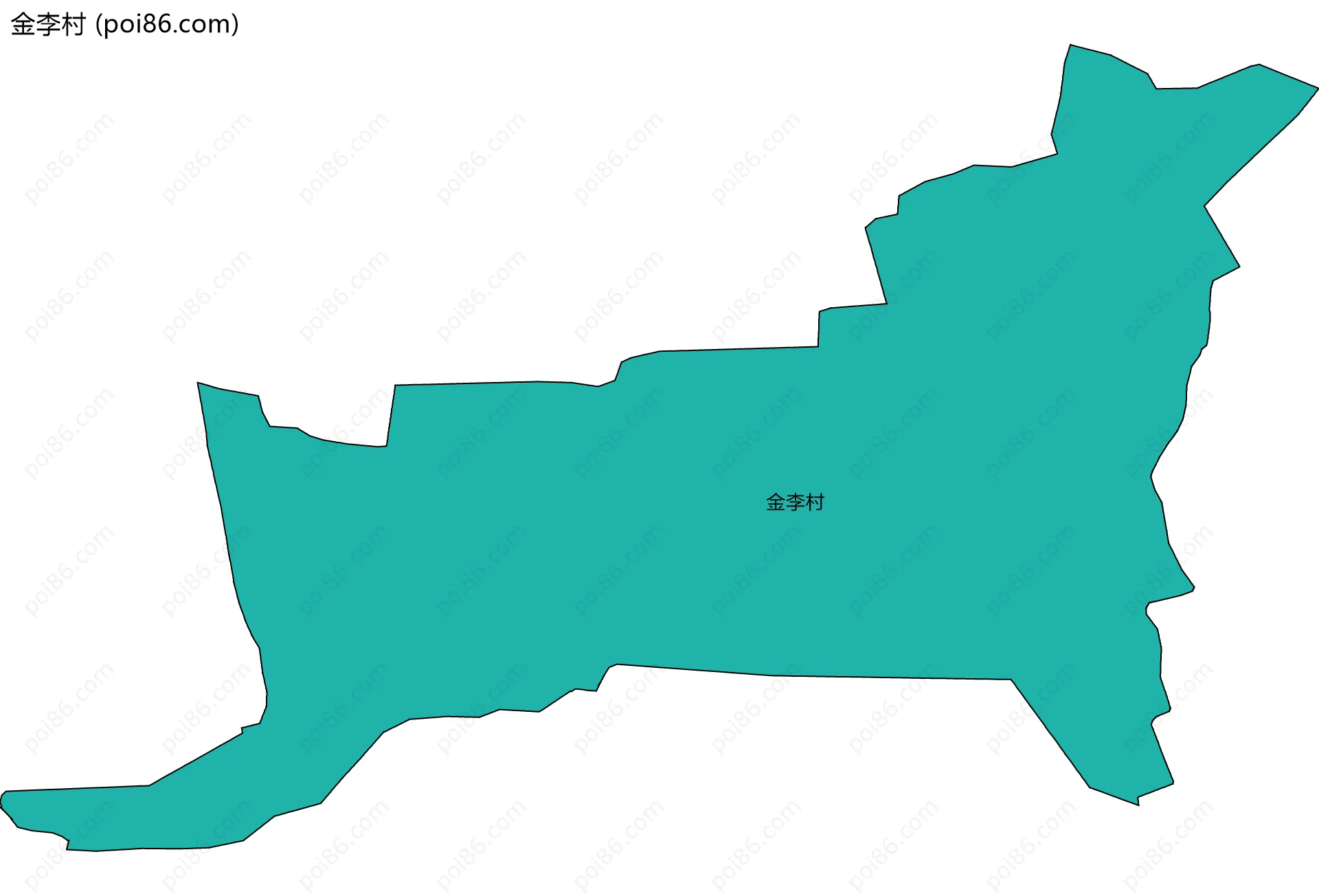 金李村边界地图