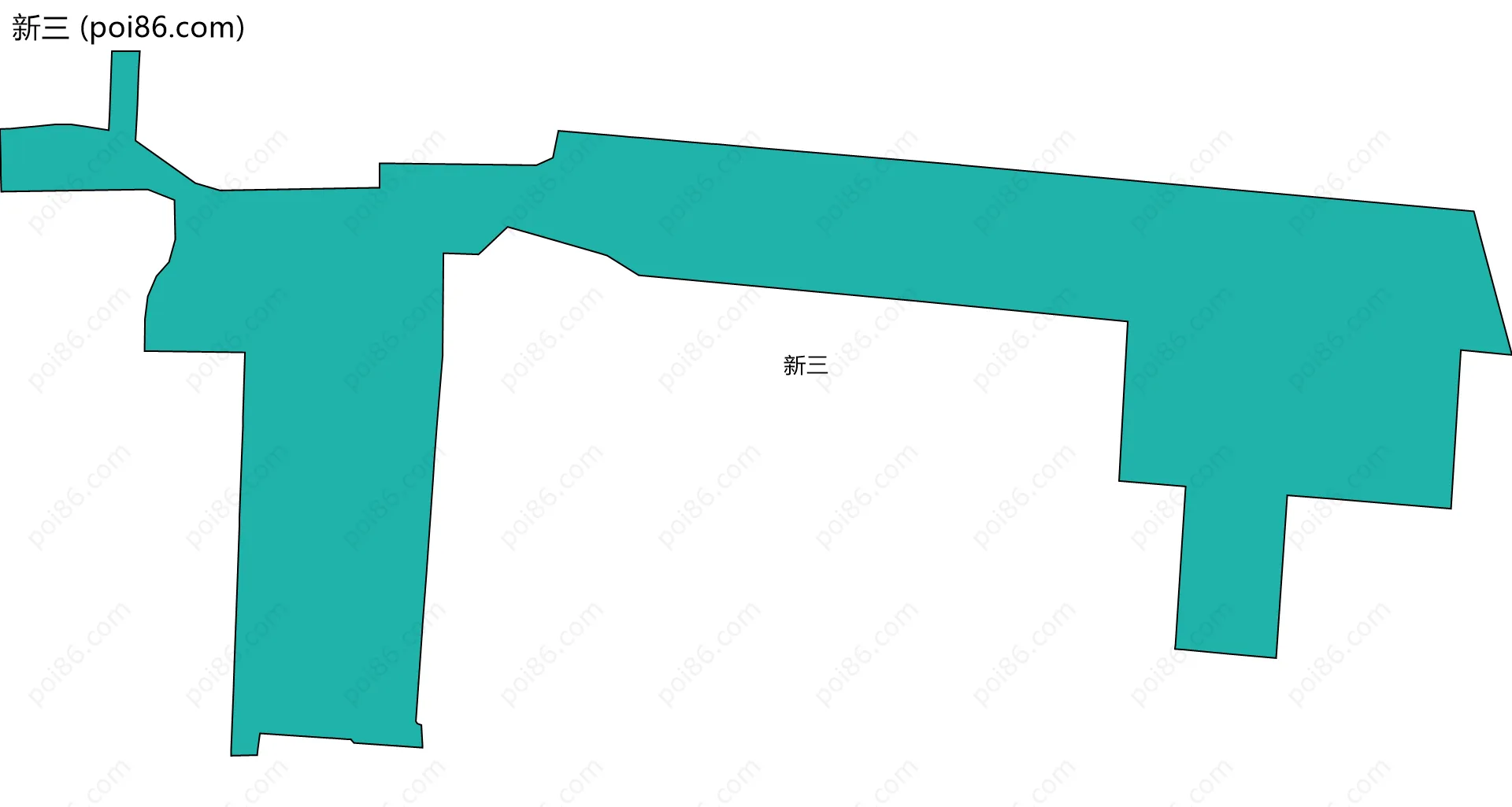 新三边界地图