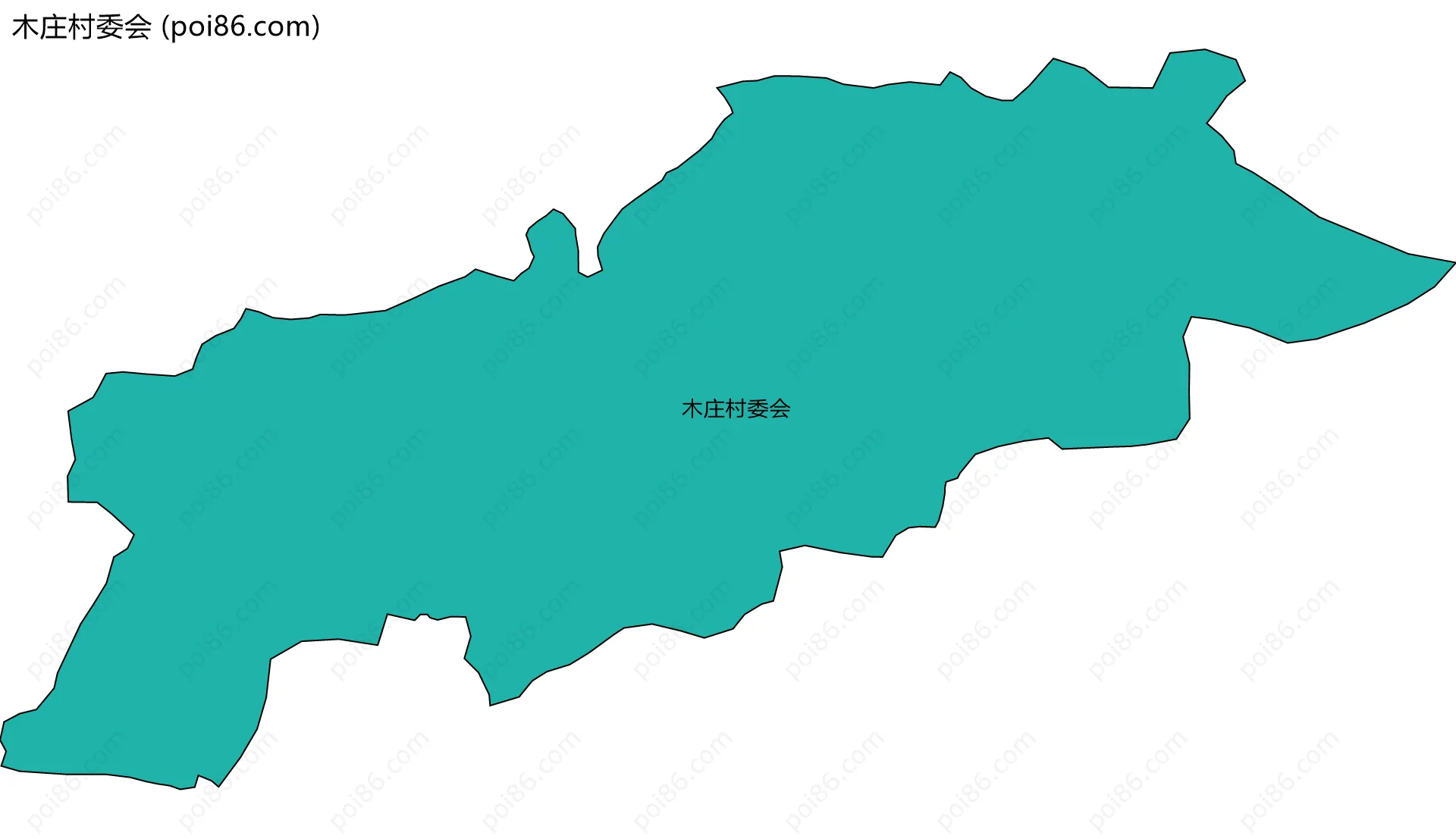 木庄村委会边界地图