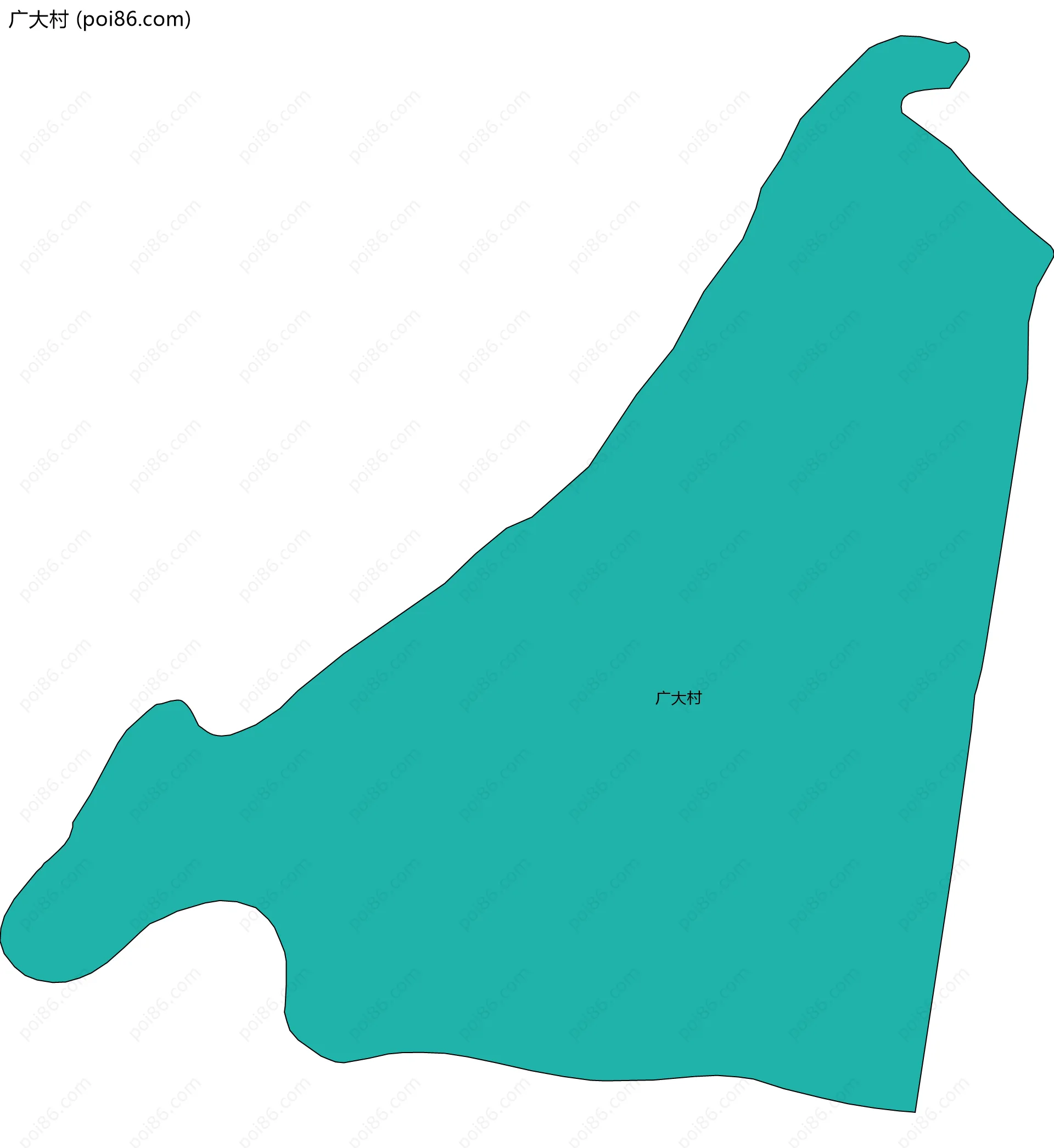 广大村边界地图