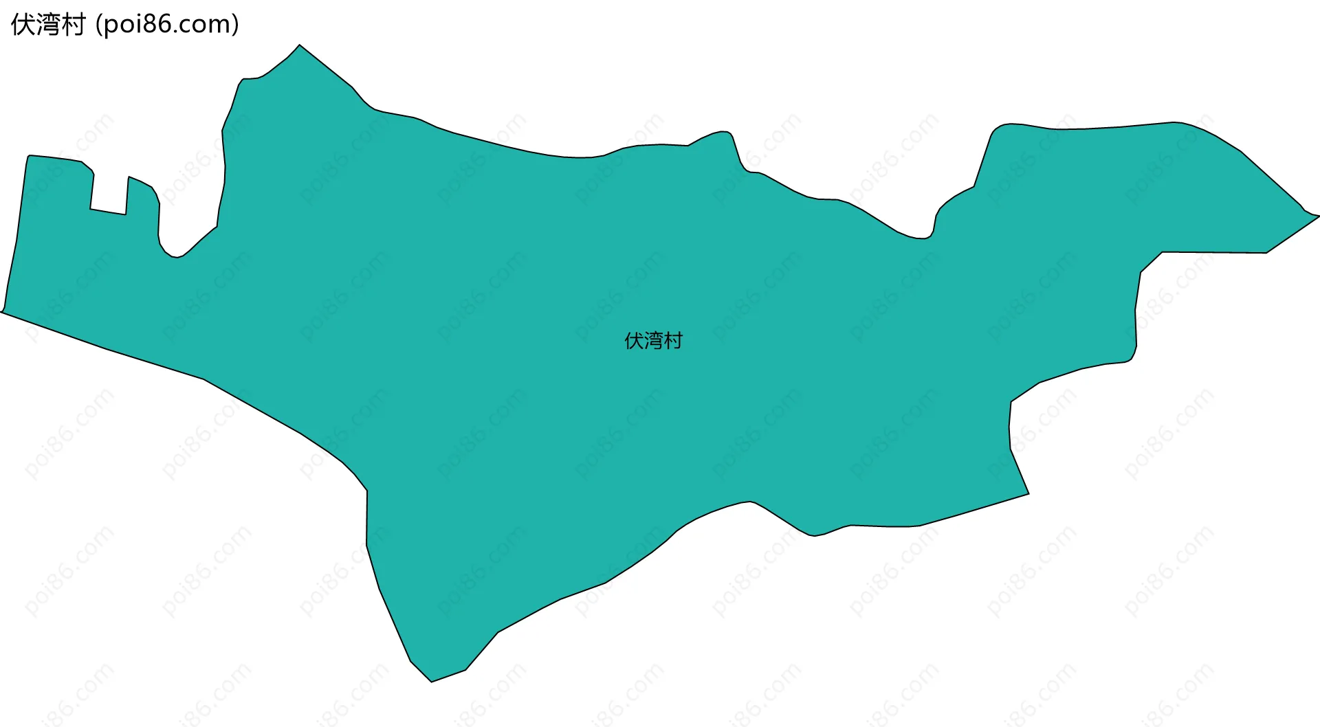 伏湾村边界地图