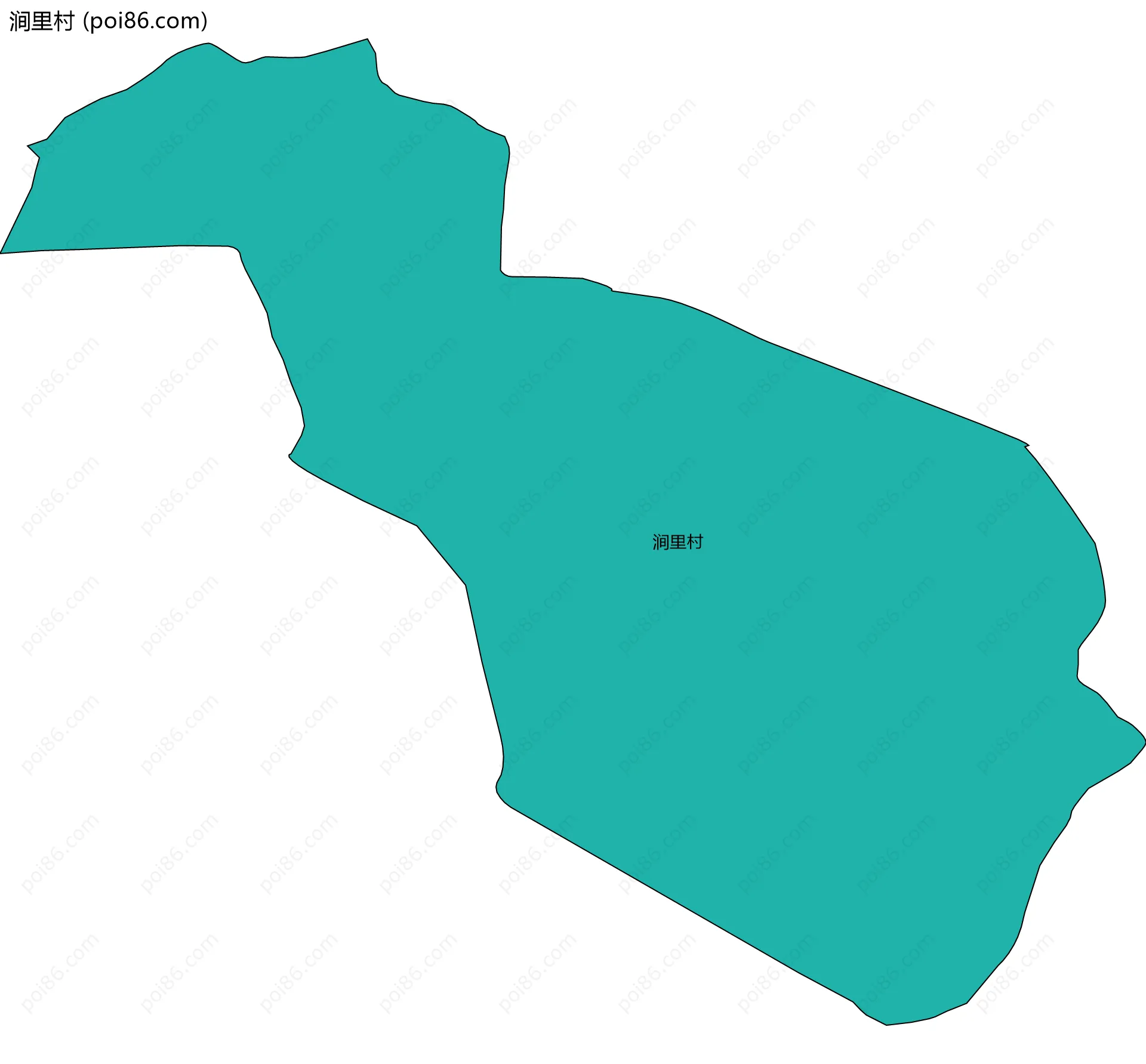 涧里村边界地图