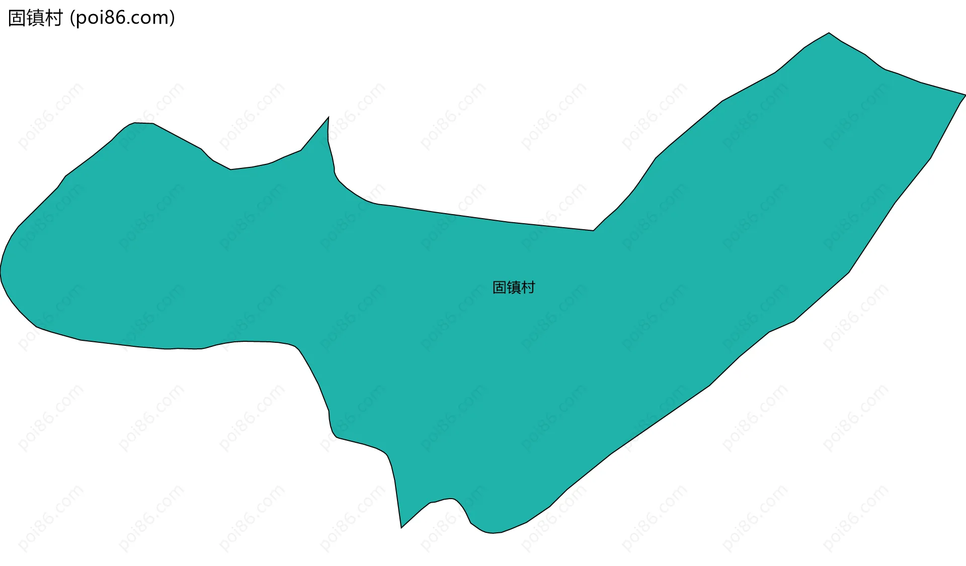 固镇村边界地图