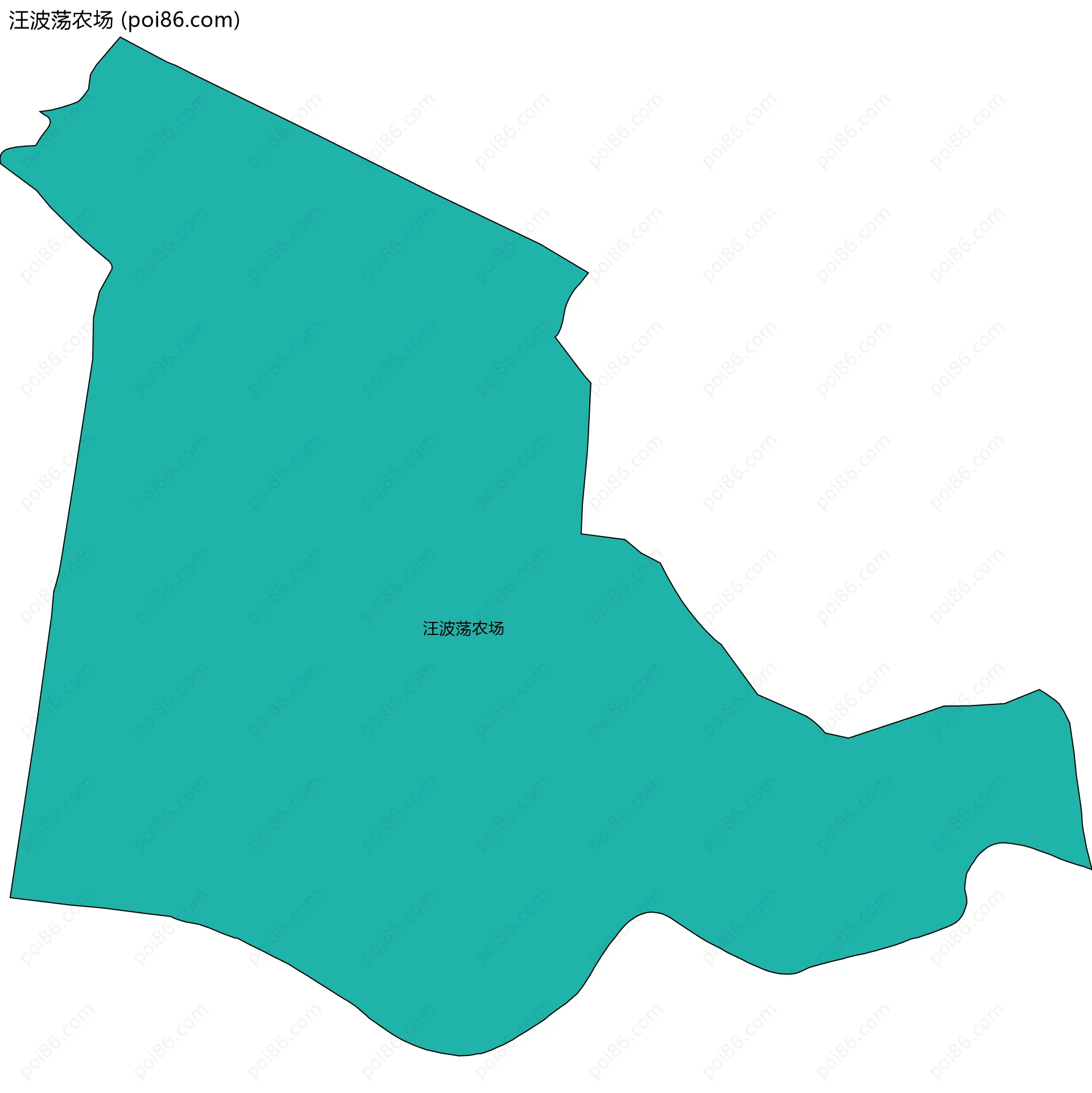汪波荡农场边界地图