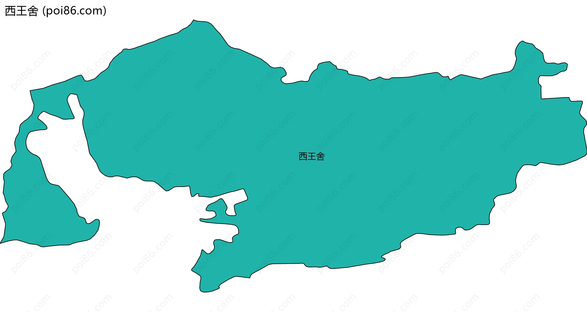 西王舍边界地图