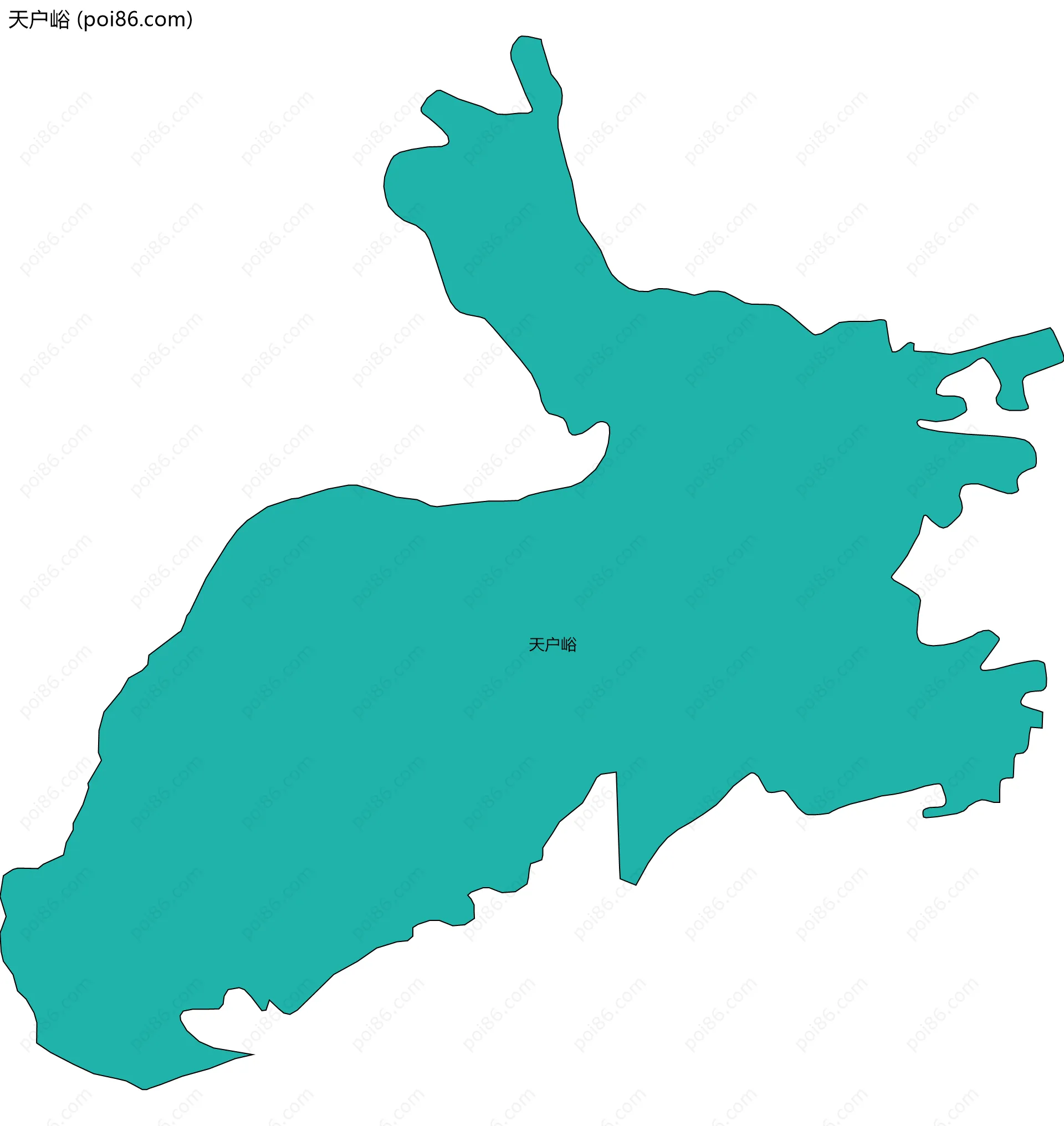 天户峪边界地图