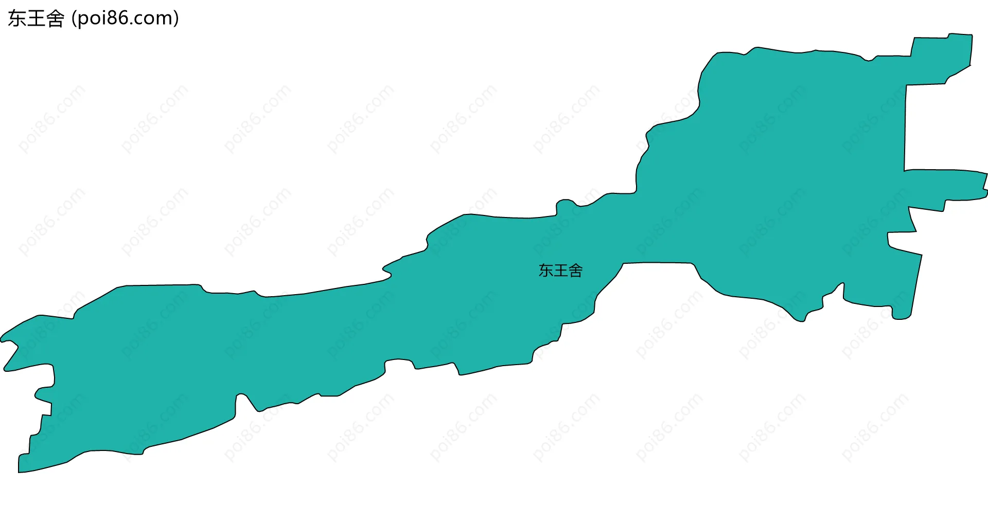 东王舍边界地图