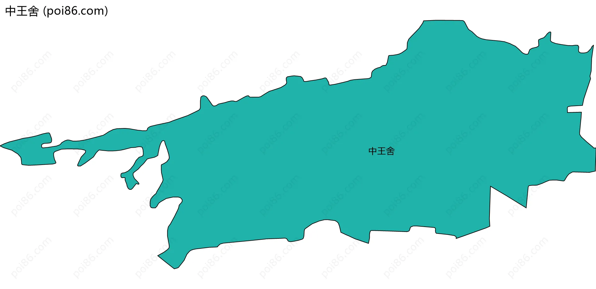 中王舍边界地图