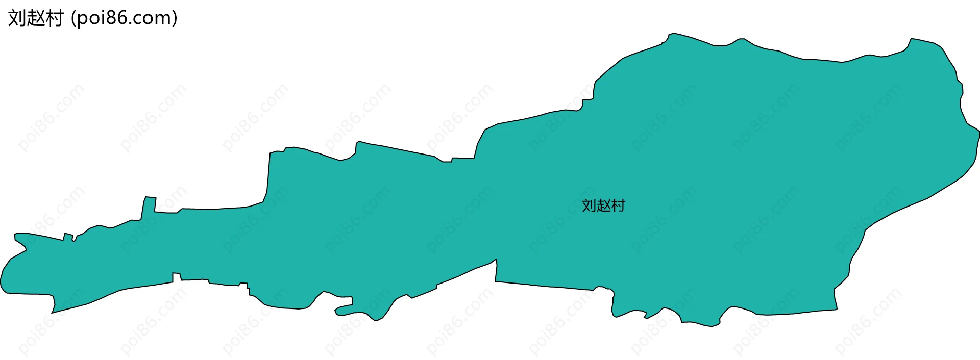 刘赵村边界地图