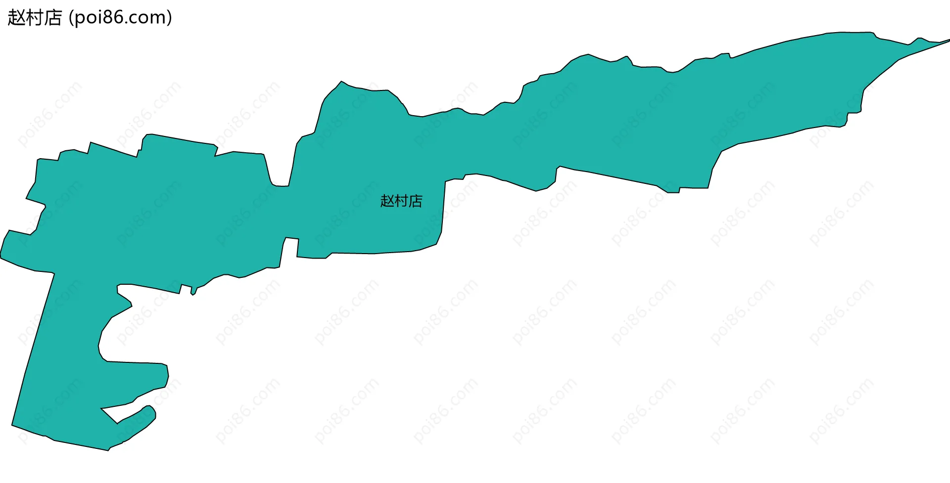 赵村店边界地图
