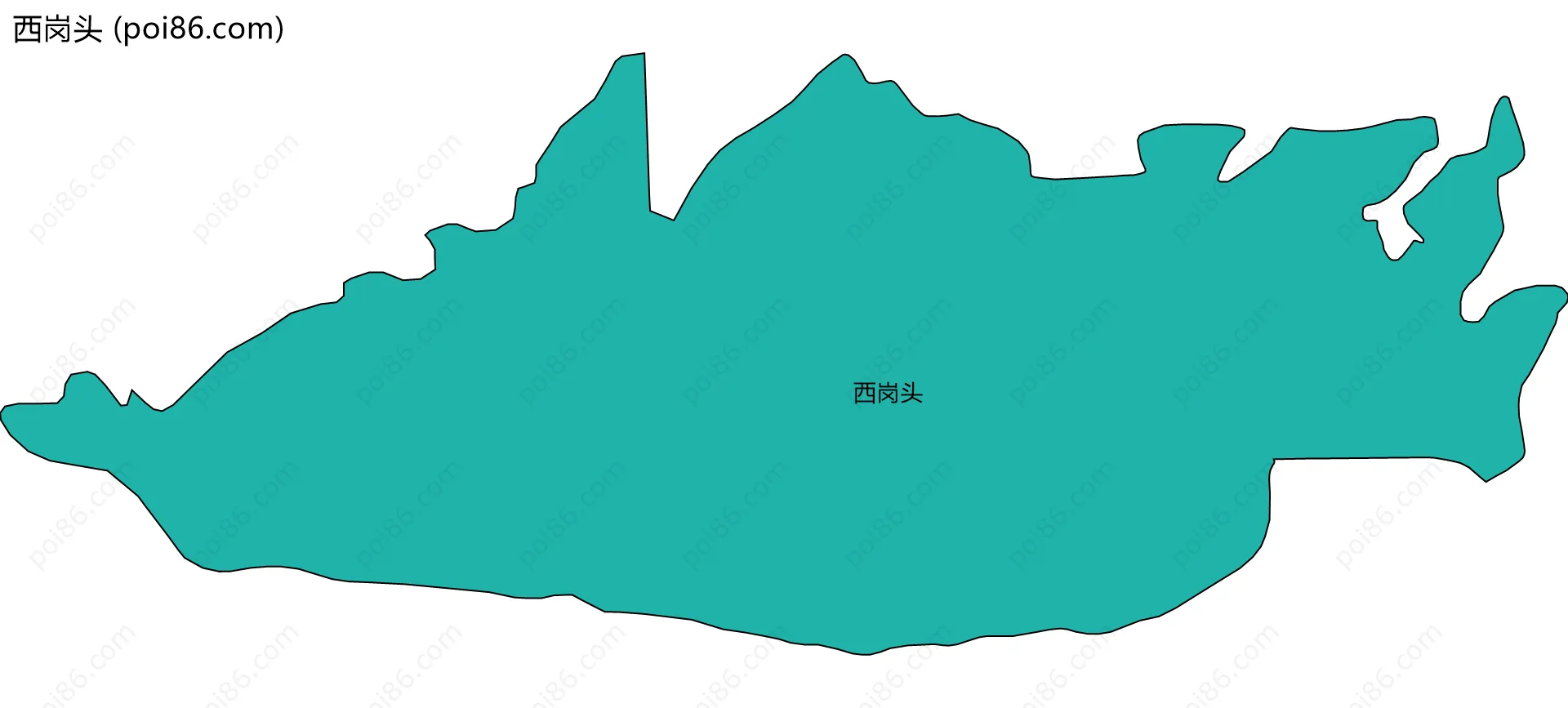 西岗头边界地图