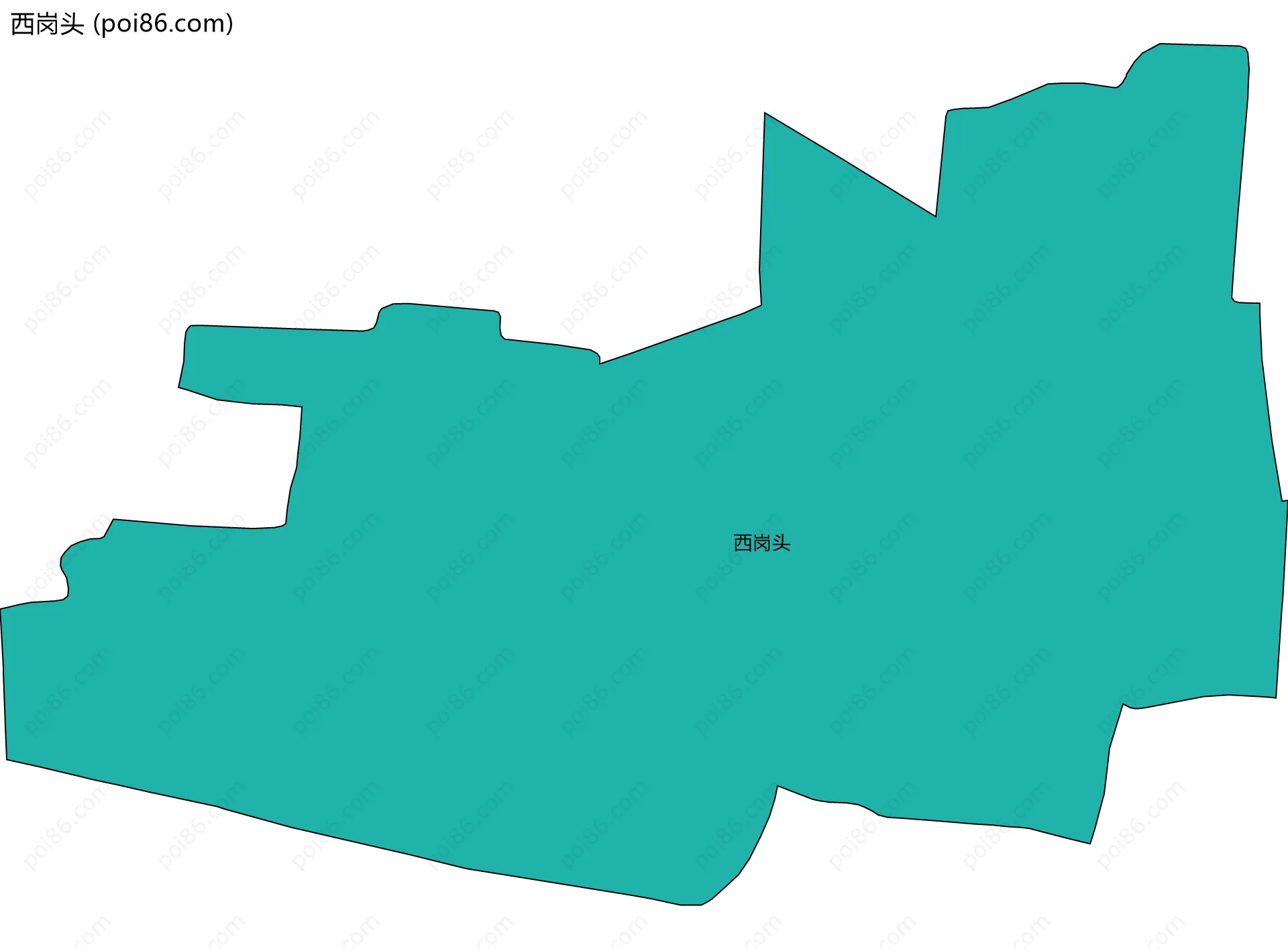 西岗头边界地图