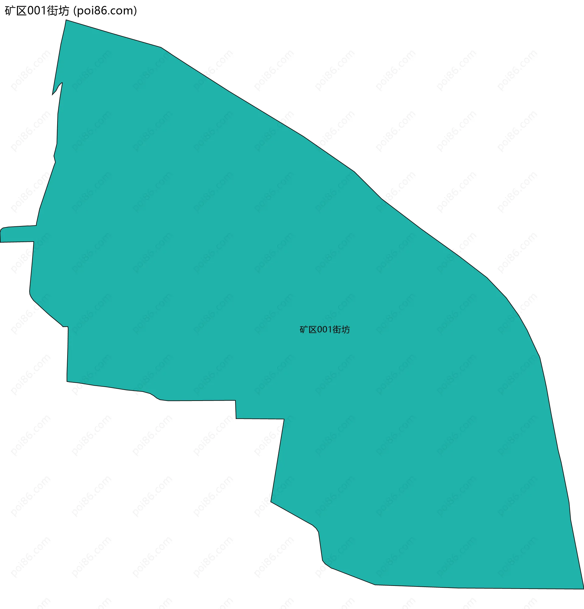 矿区001街坊边界地图