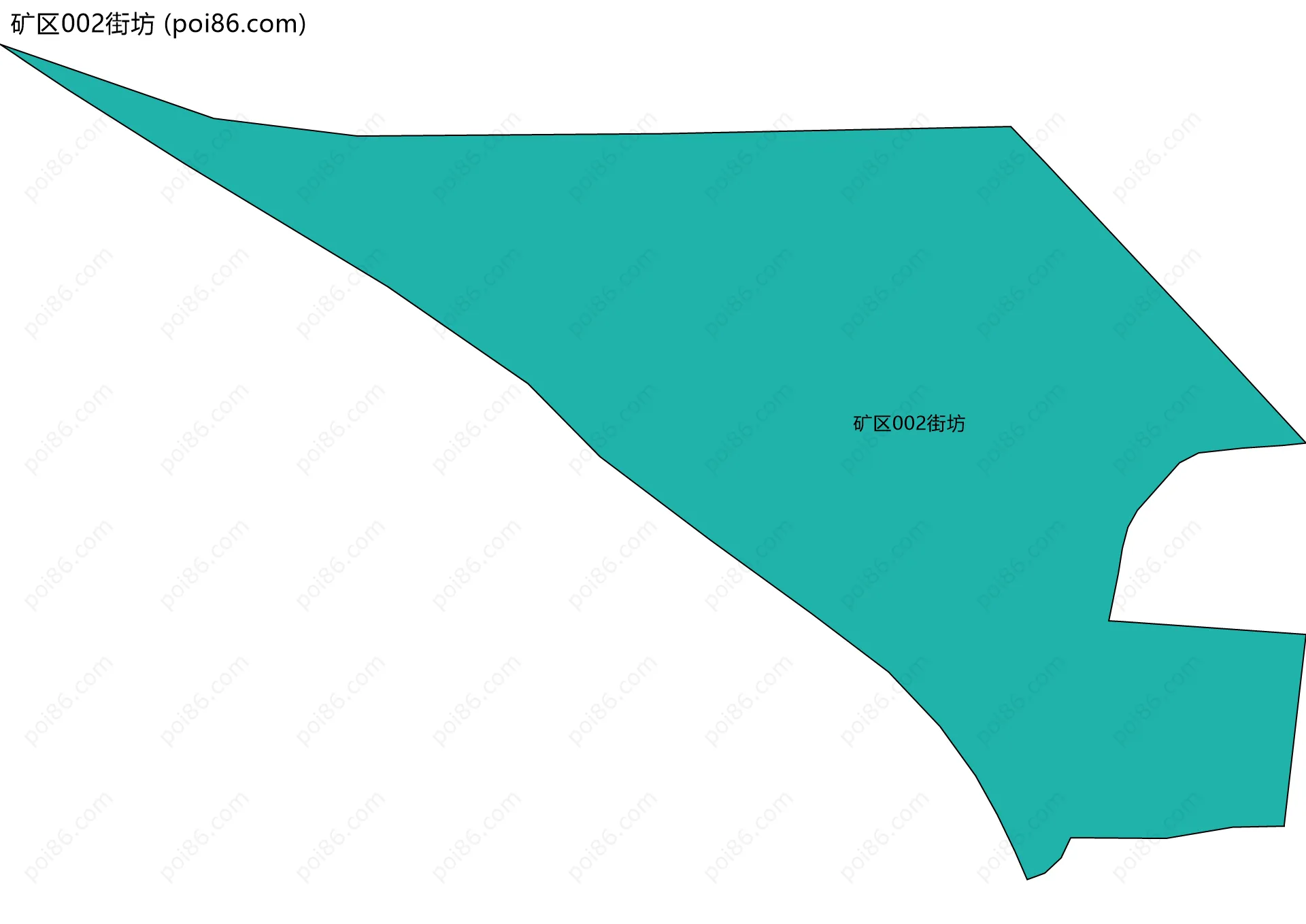 矿区002街坊边界地图