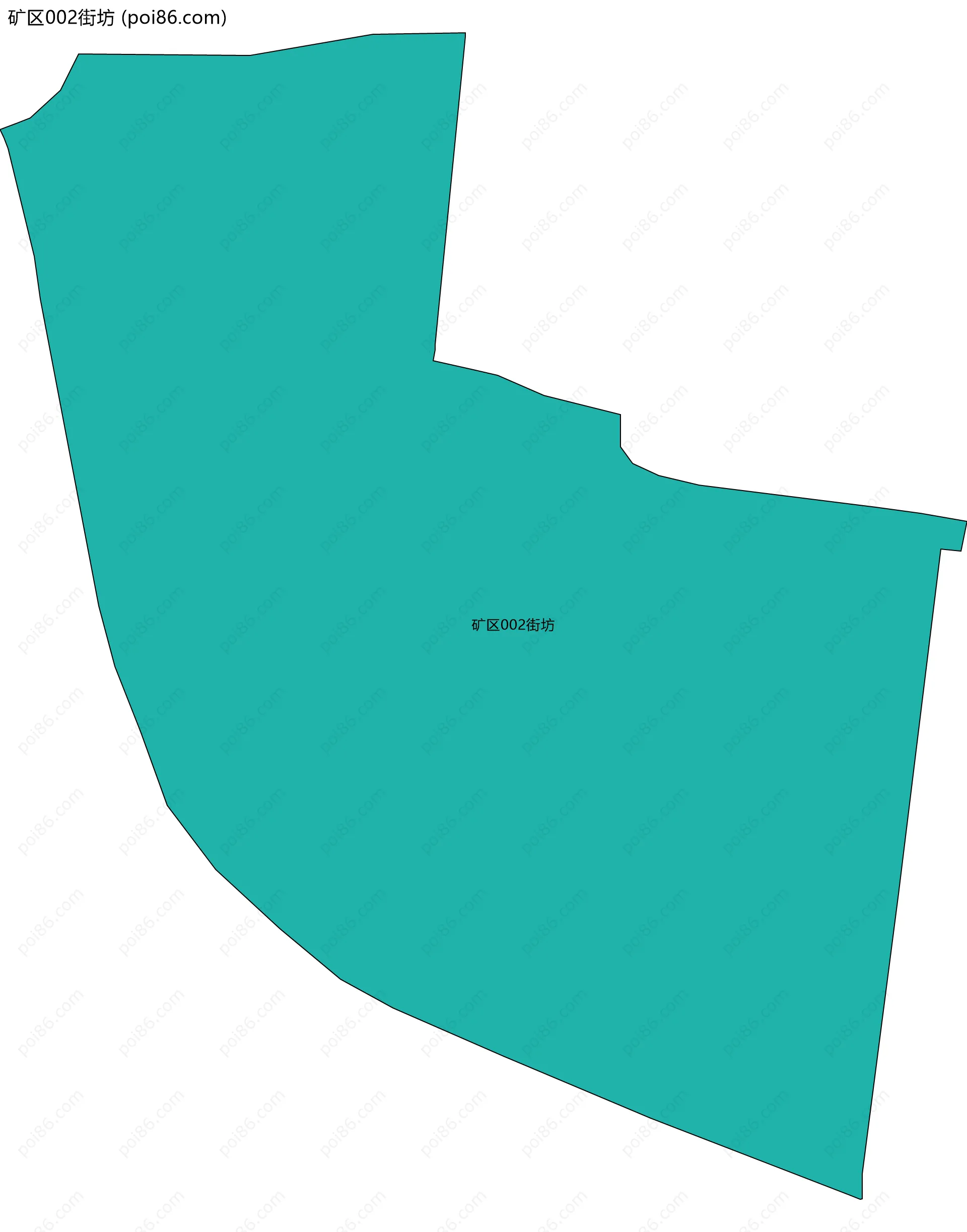 矿区002街坊边界地图