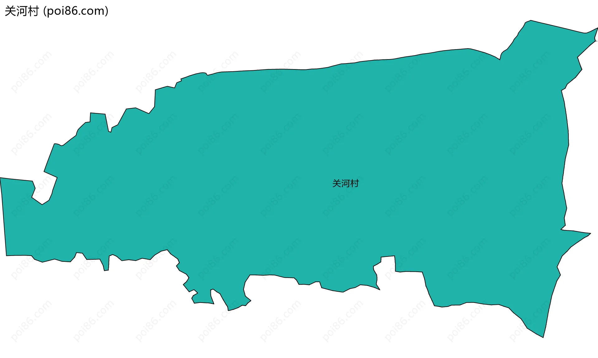关河村边界地图