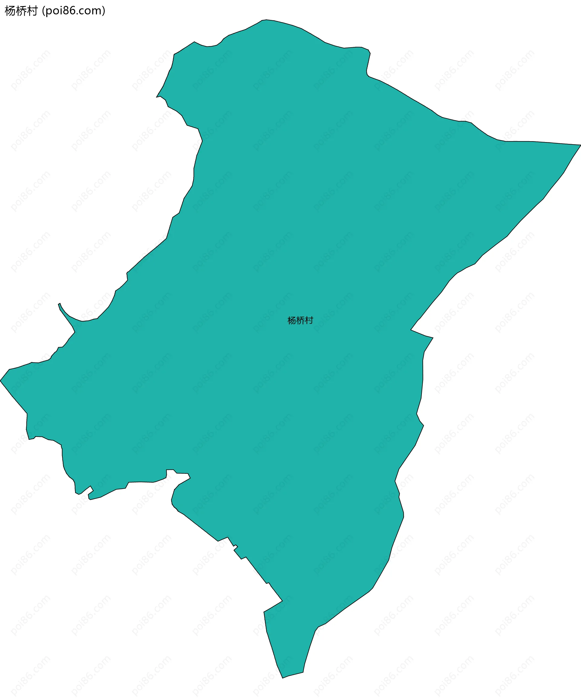 杨桥村边界地图