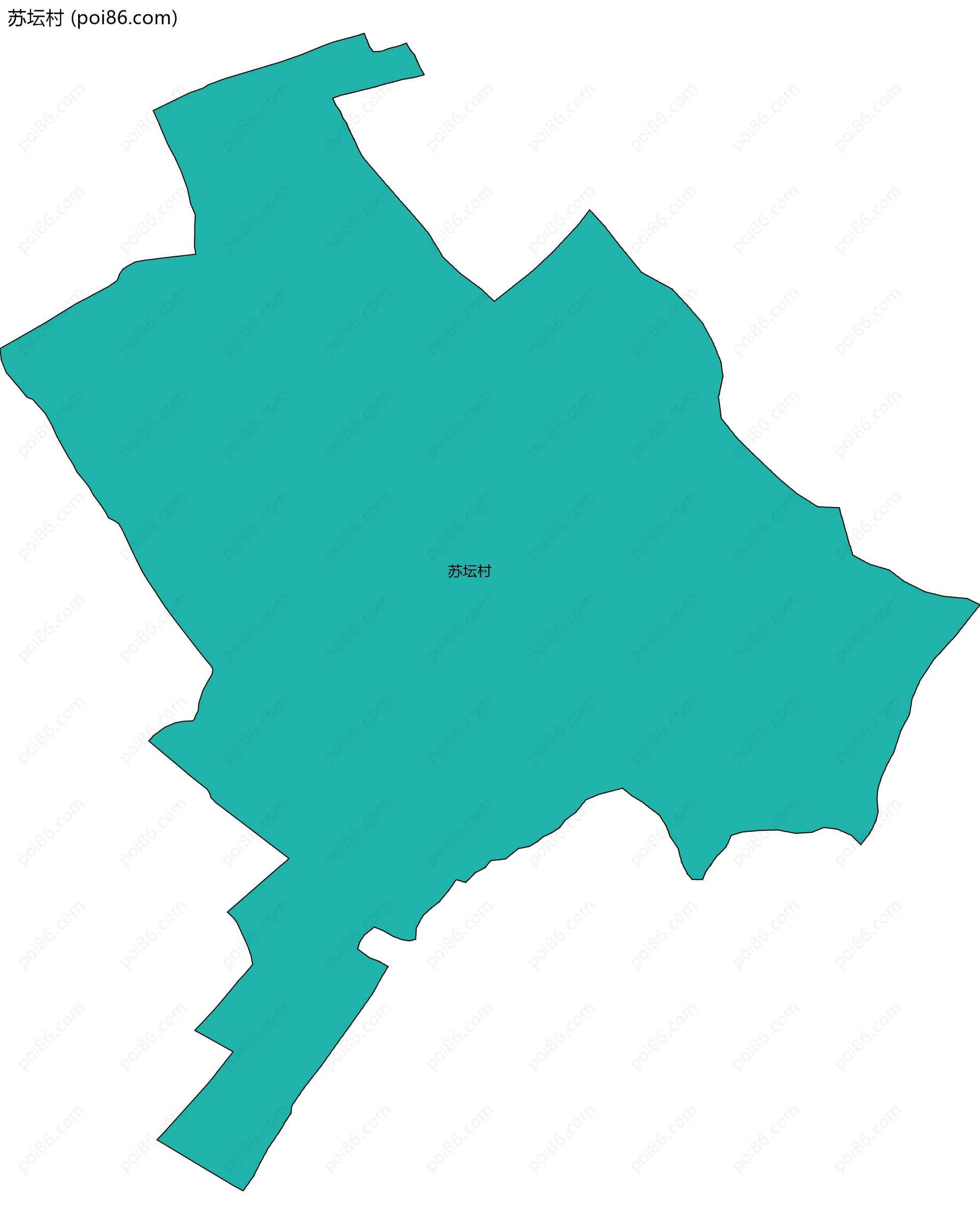 苏坛村边界地图