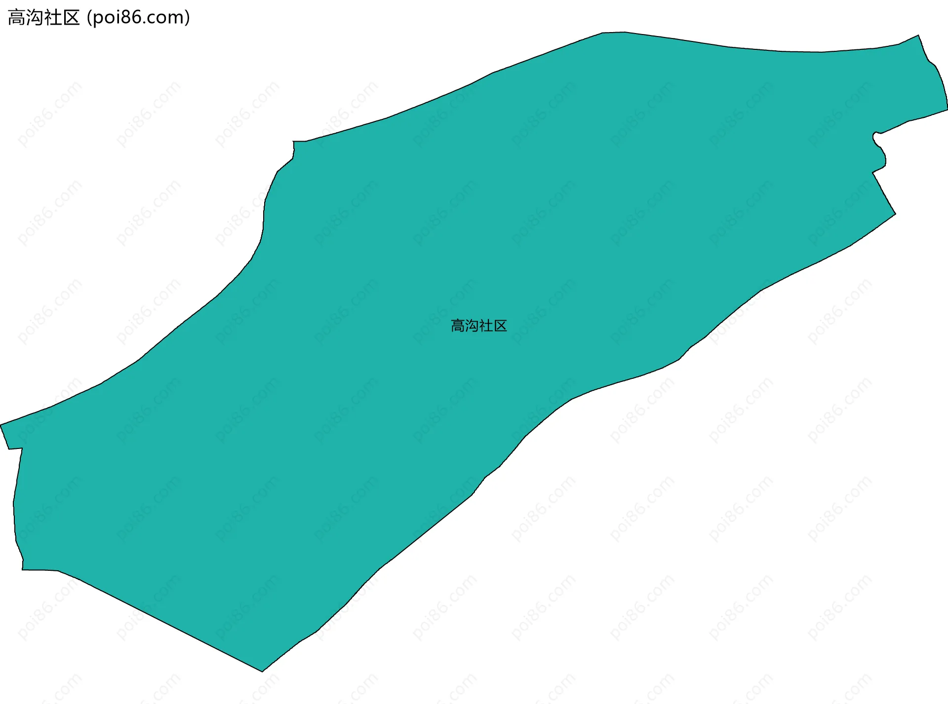 高沟社区边界地图