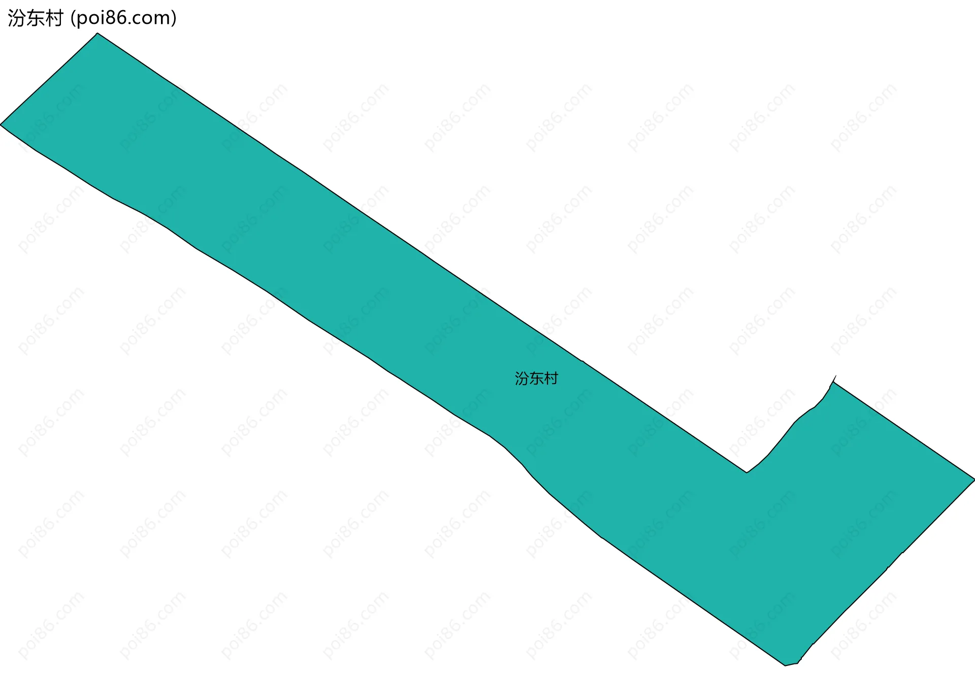 汾东村边界地图