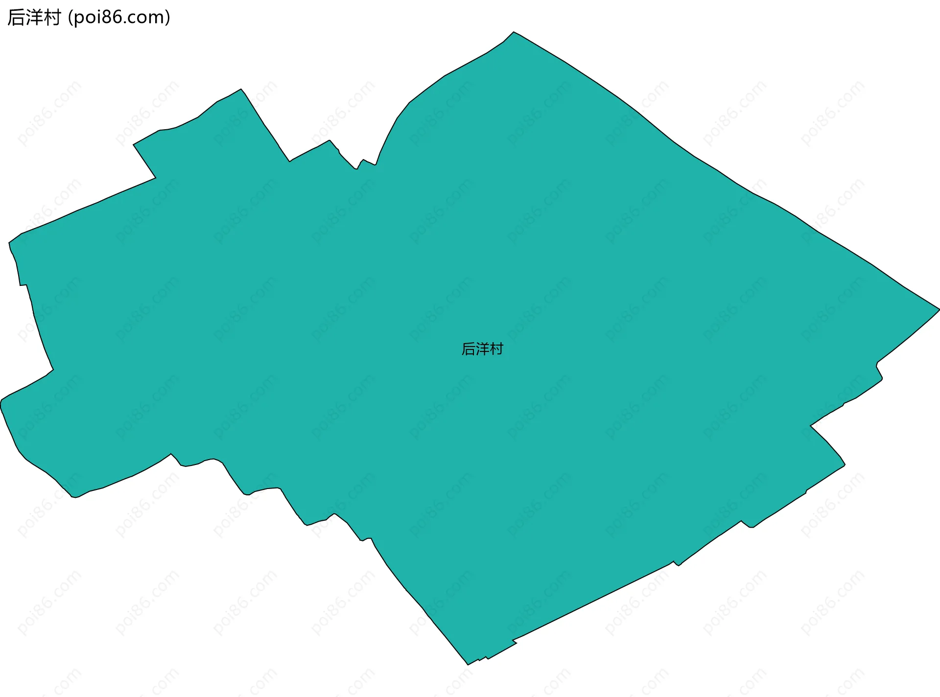 后洋村边界地图