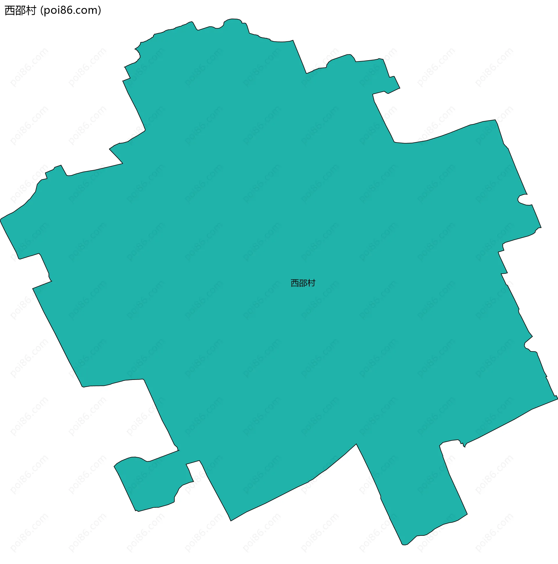 西邵村边界地图