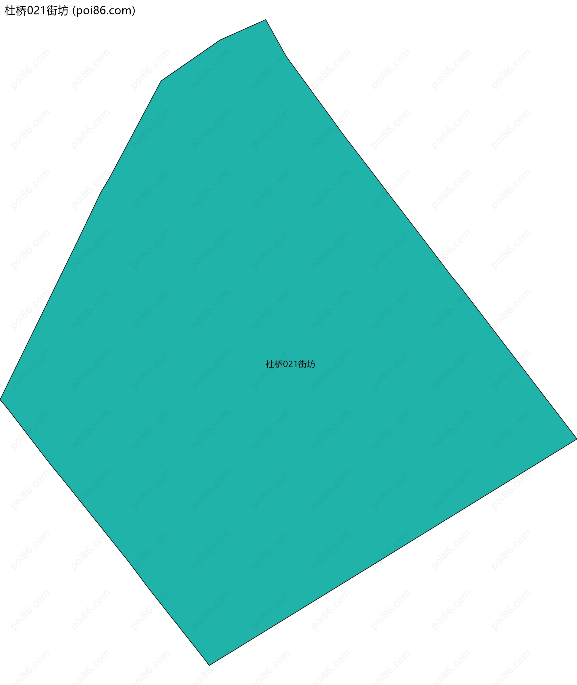 杜桥021街坊边界地图