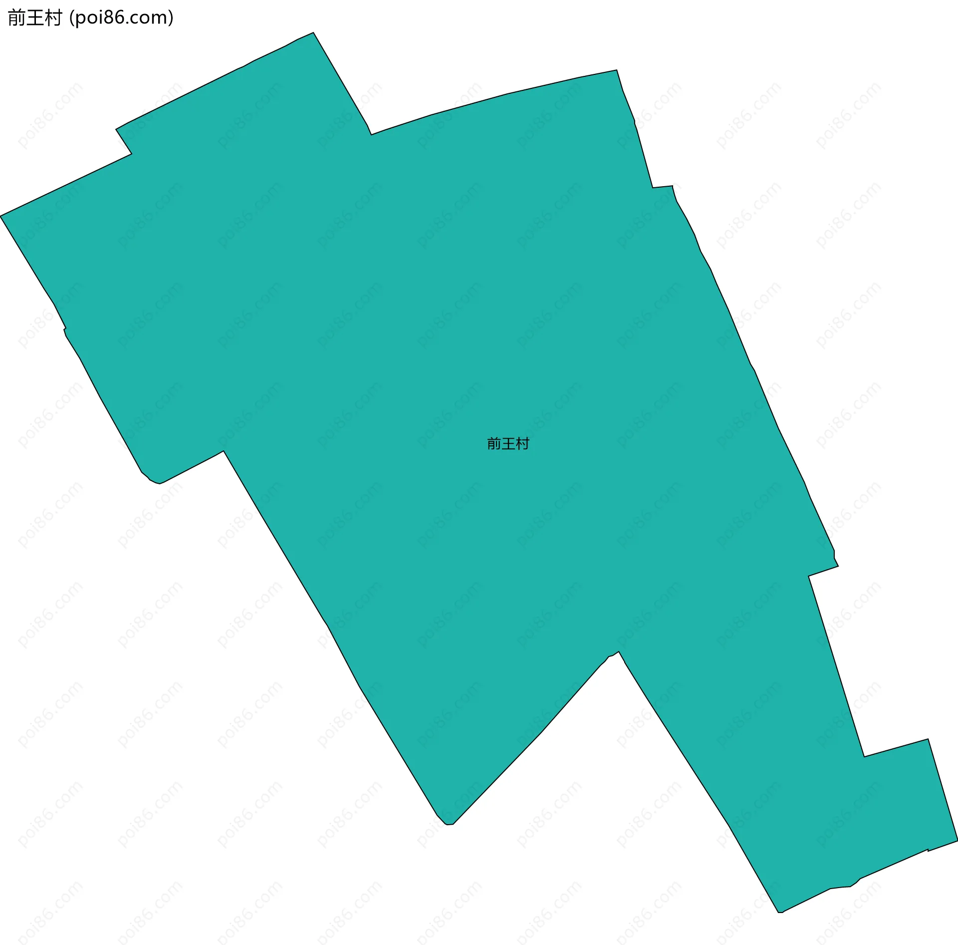 前王村边界地图