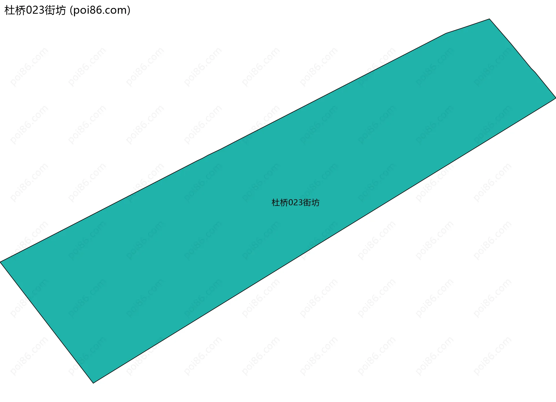 杜桥023街坊边界地图