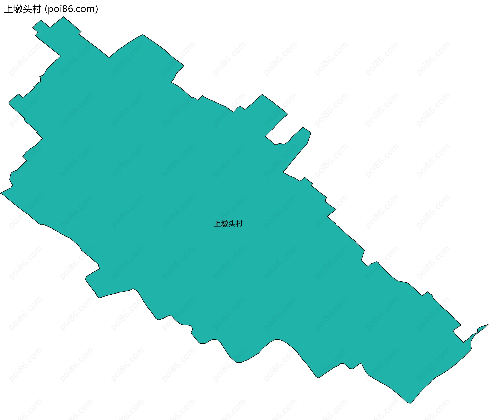 上墩头村边界地图