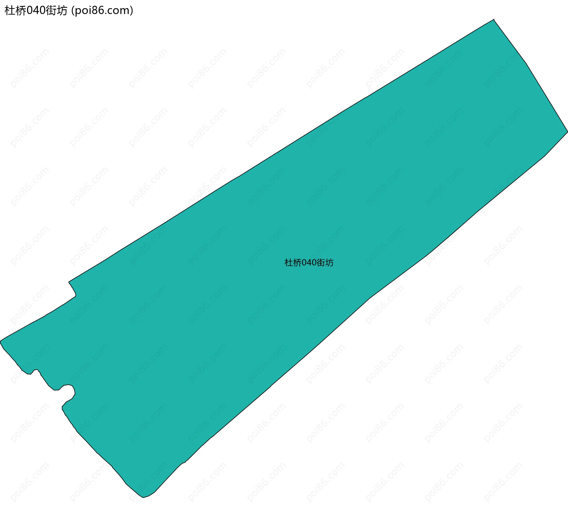 杜桥040街坊边界地图