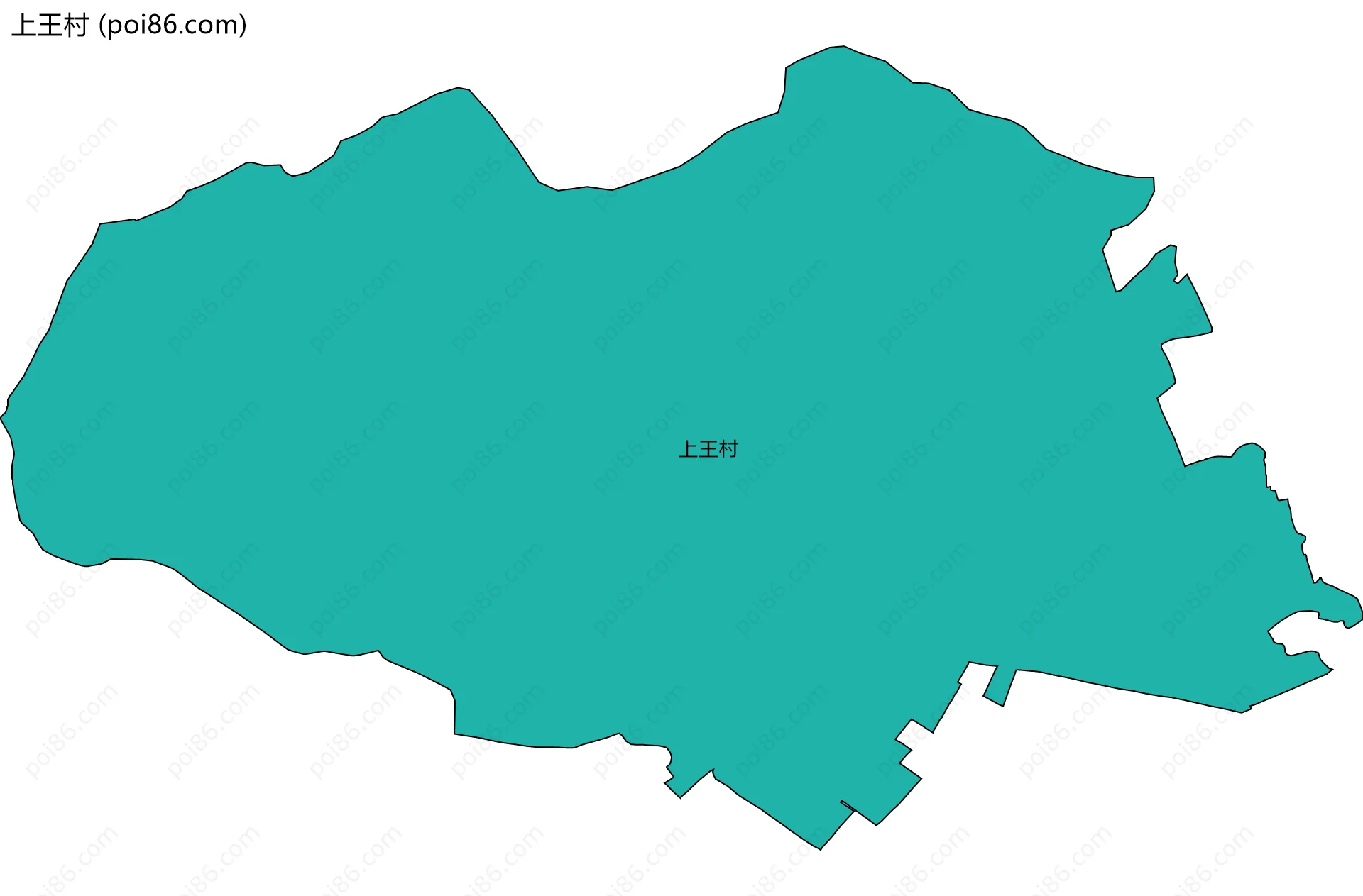 上王村边界地图