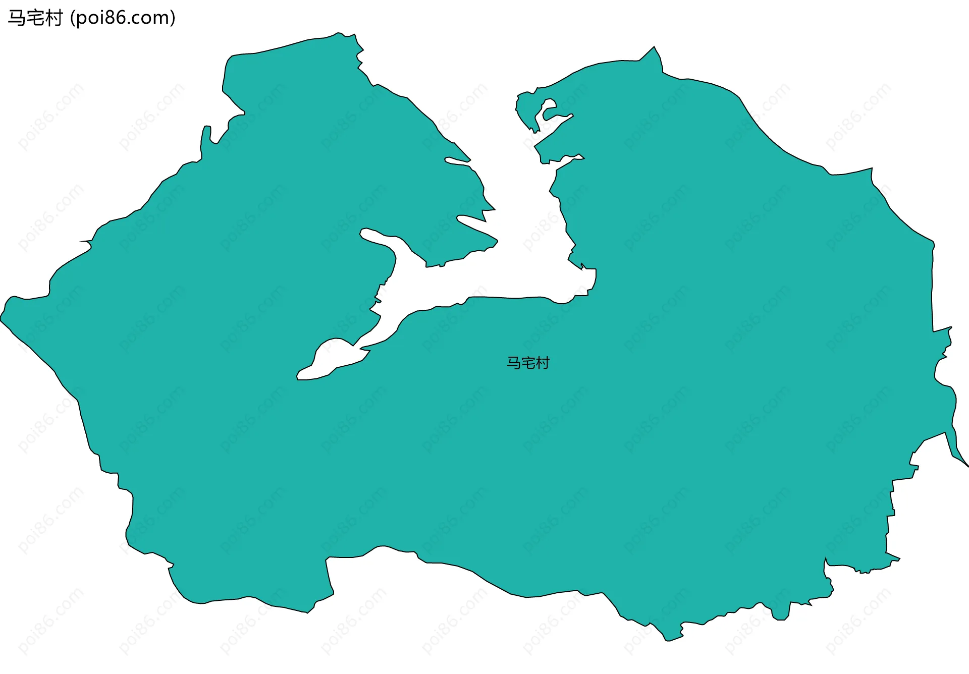 马宅村边界地图