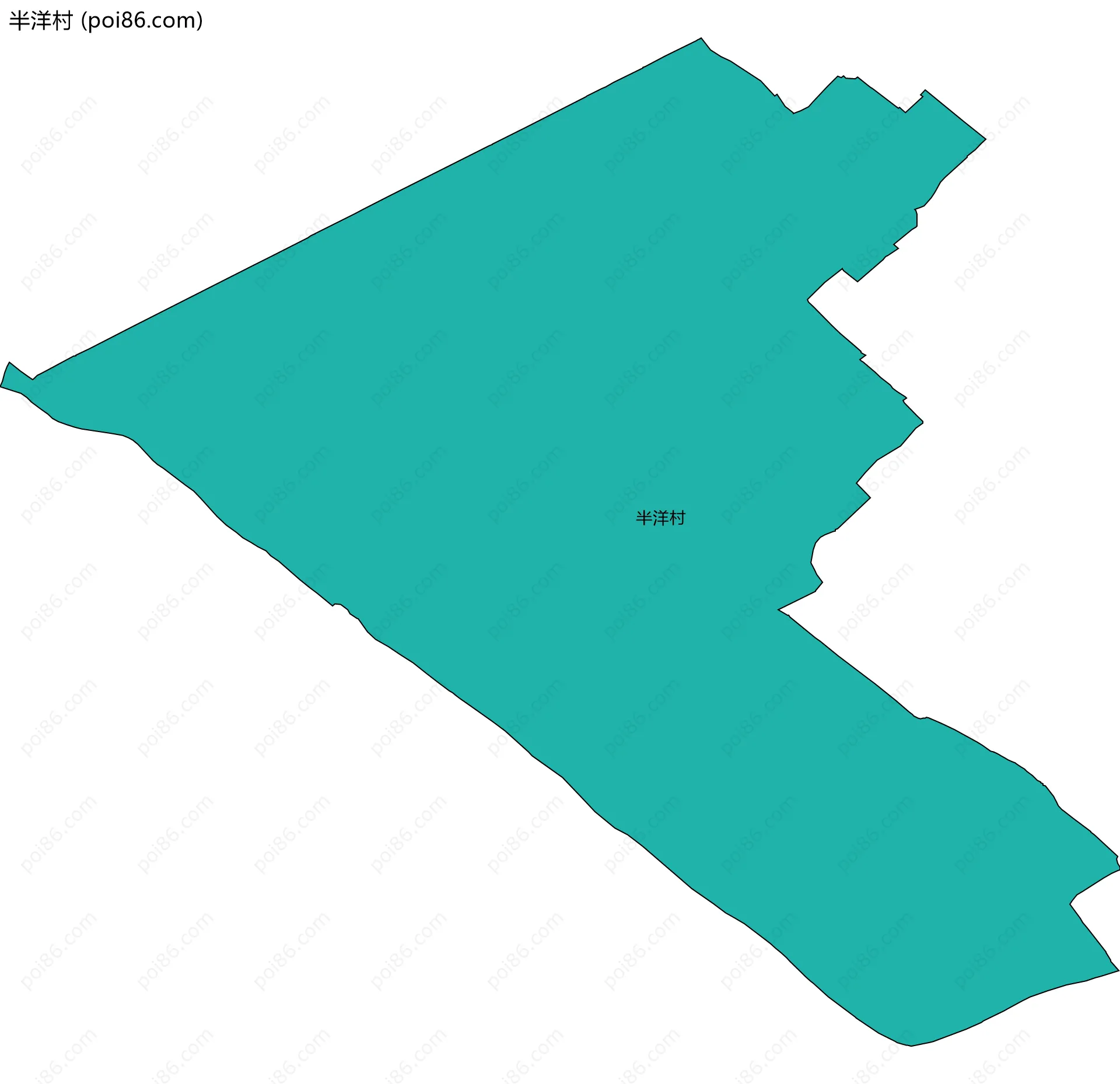 半洋村边界地图