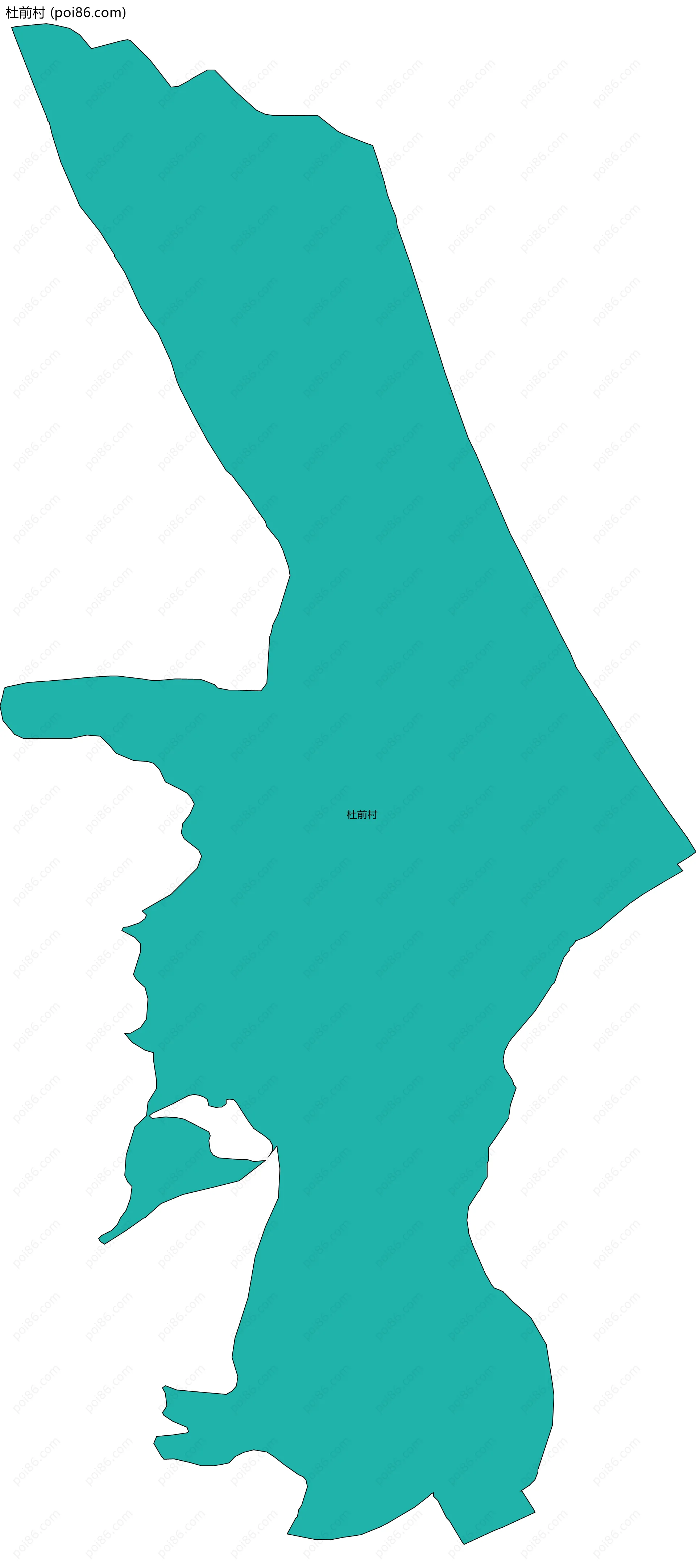 杜前村边界地图