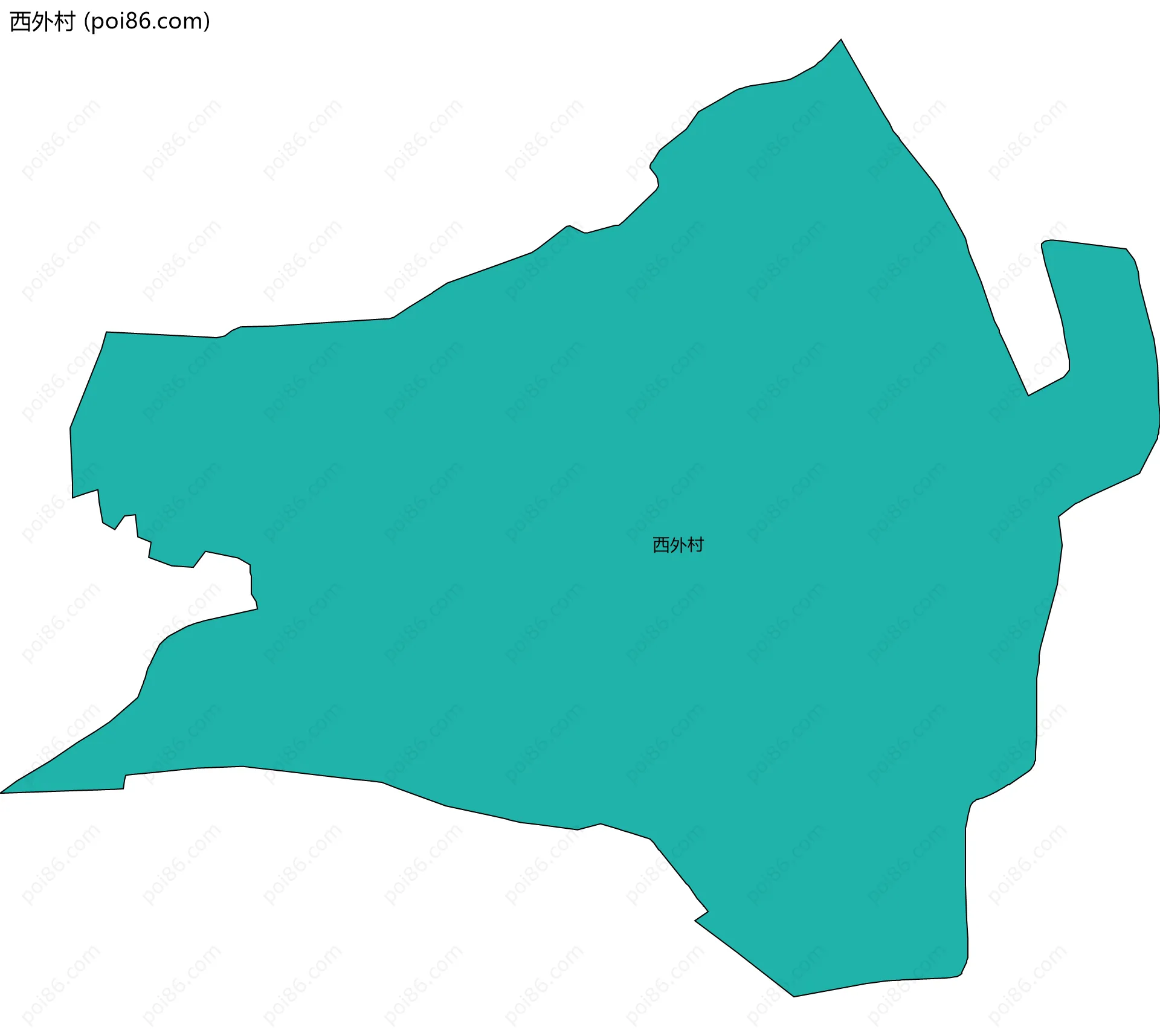 西外村边界地图