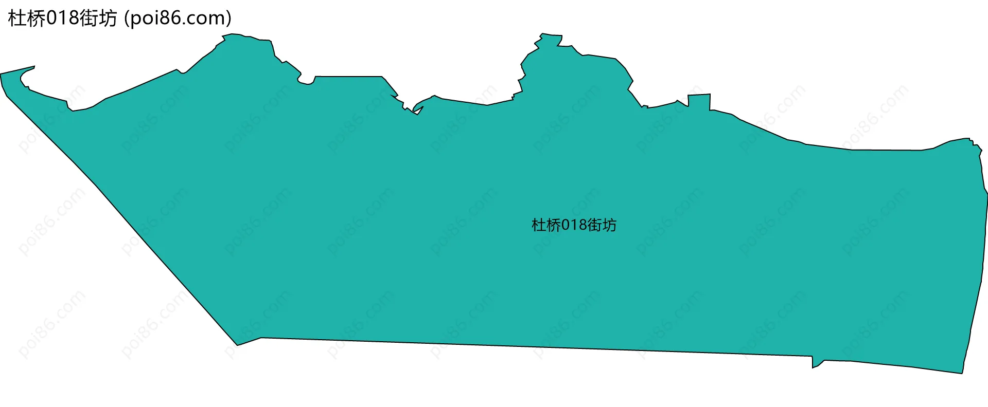 杜桥018街坊边界地图