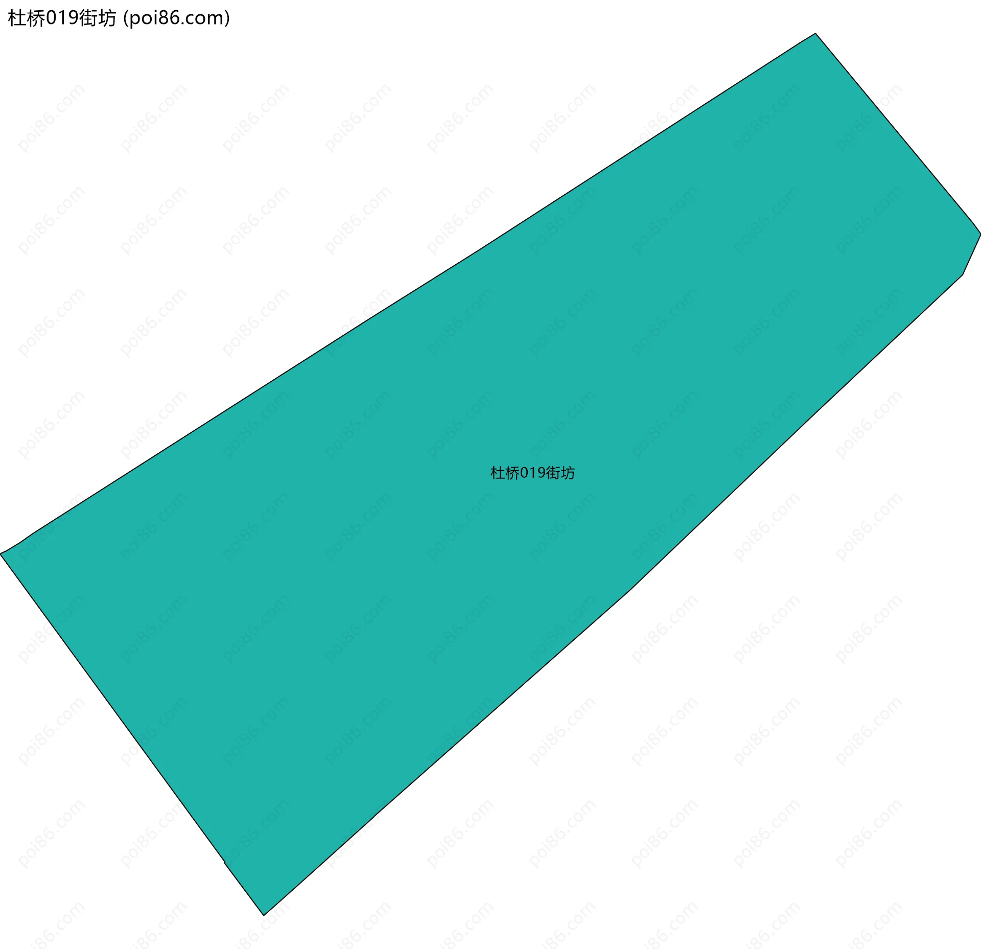 杜桥019街坊边界地图