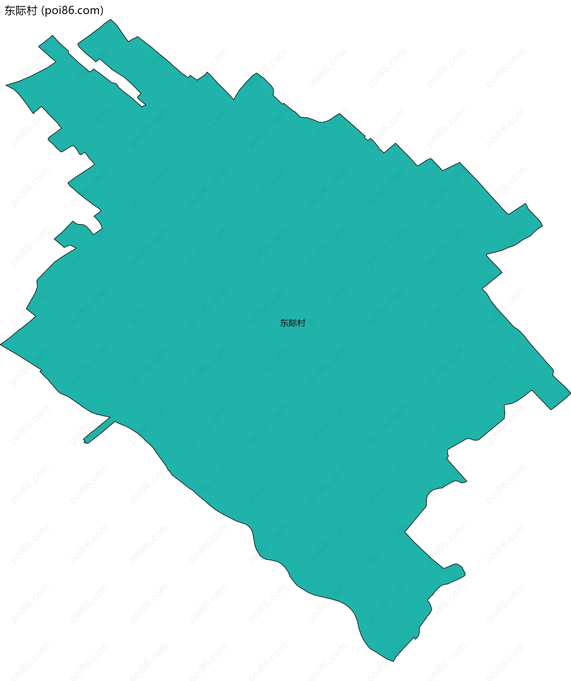 东际村边界地图