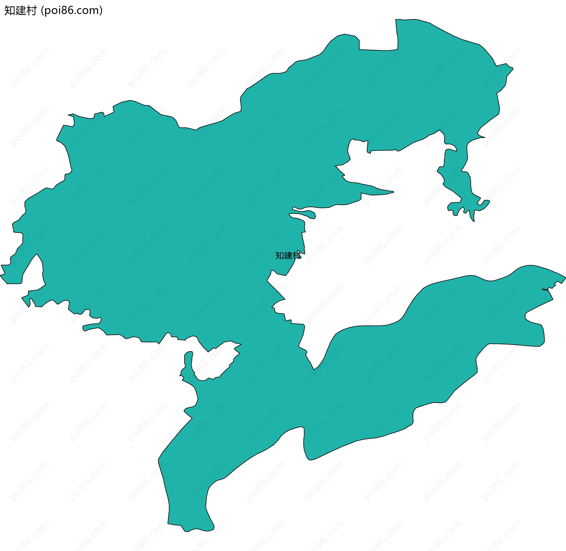 知建村边界地图