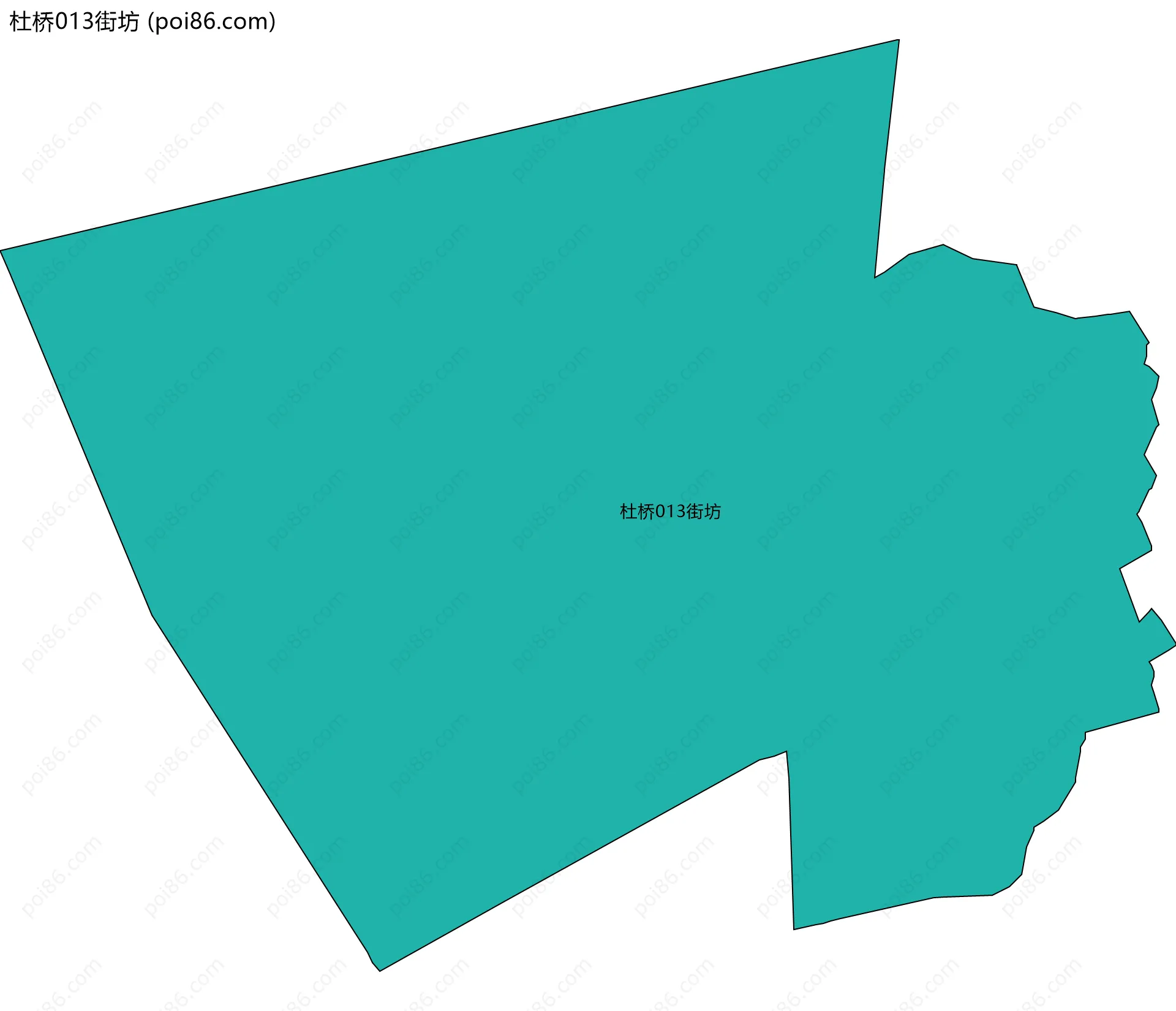 杜桥013街坊边界地图
