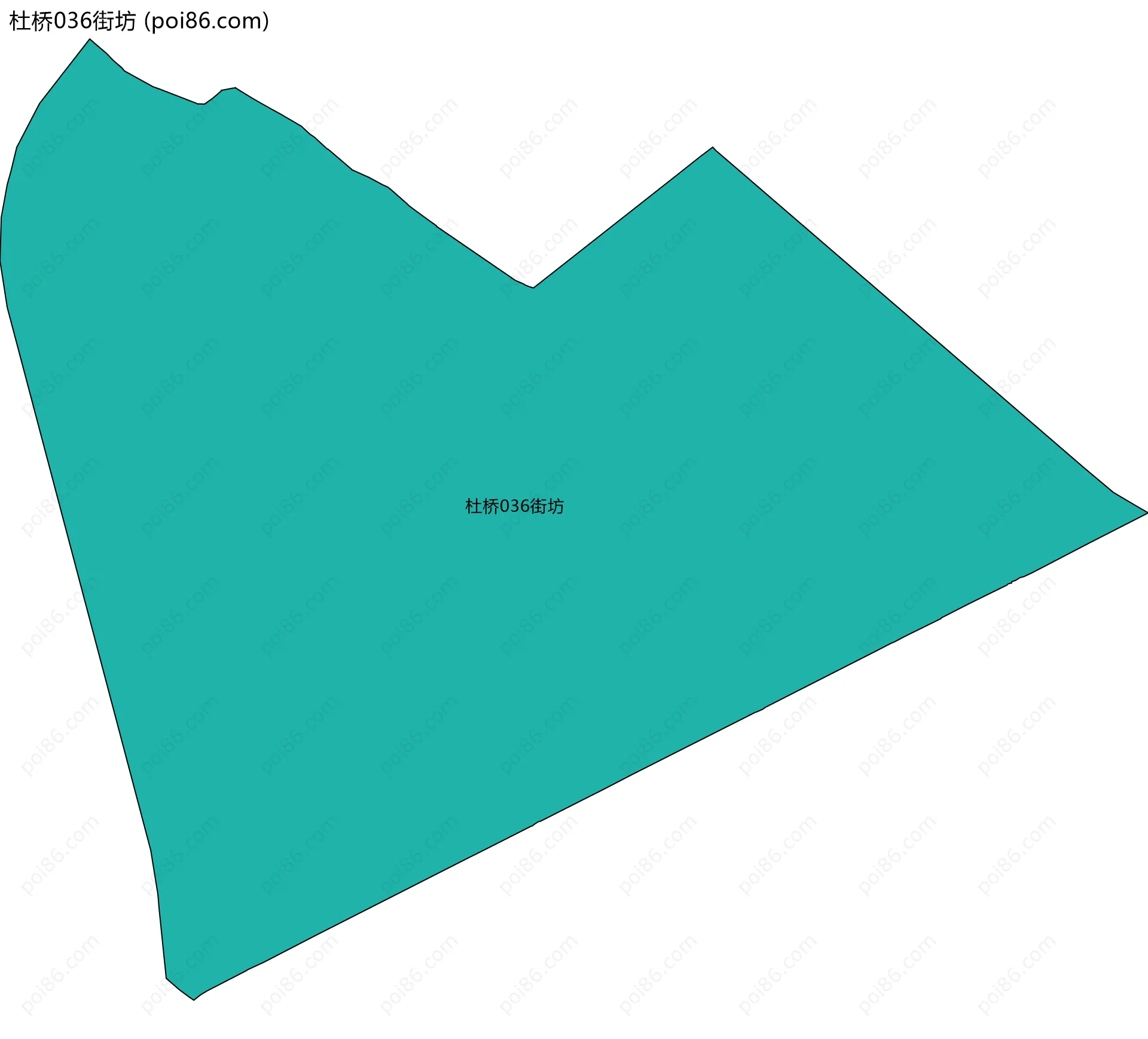 杜桥036街坊边界地图