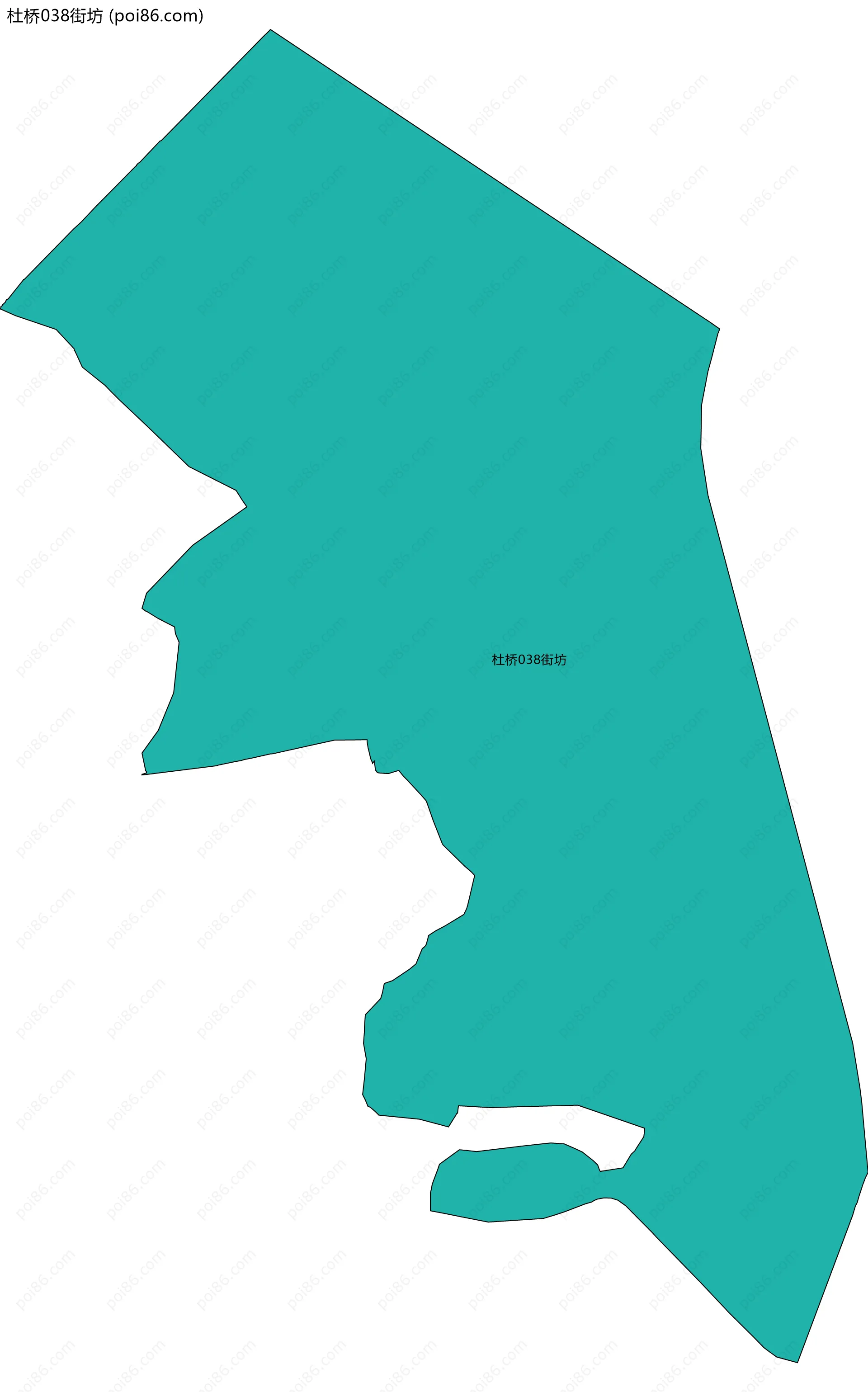 杜桥038街坊边界地图