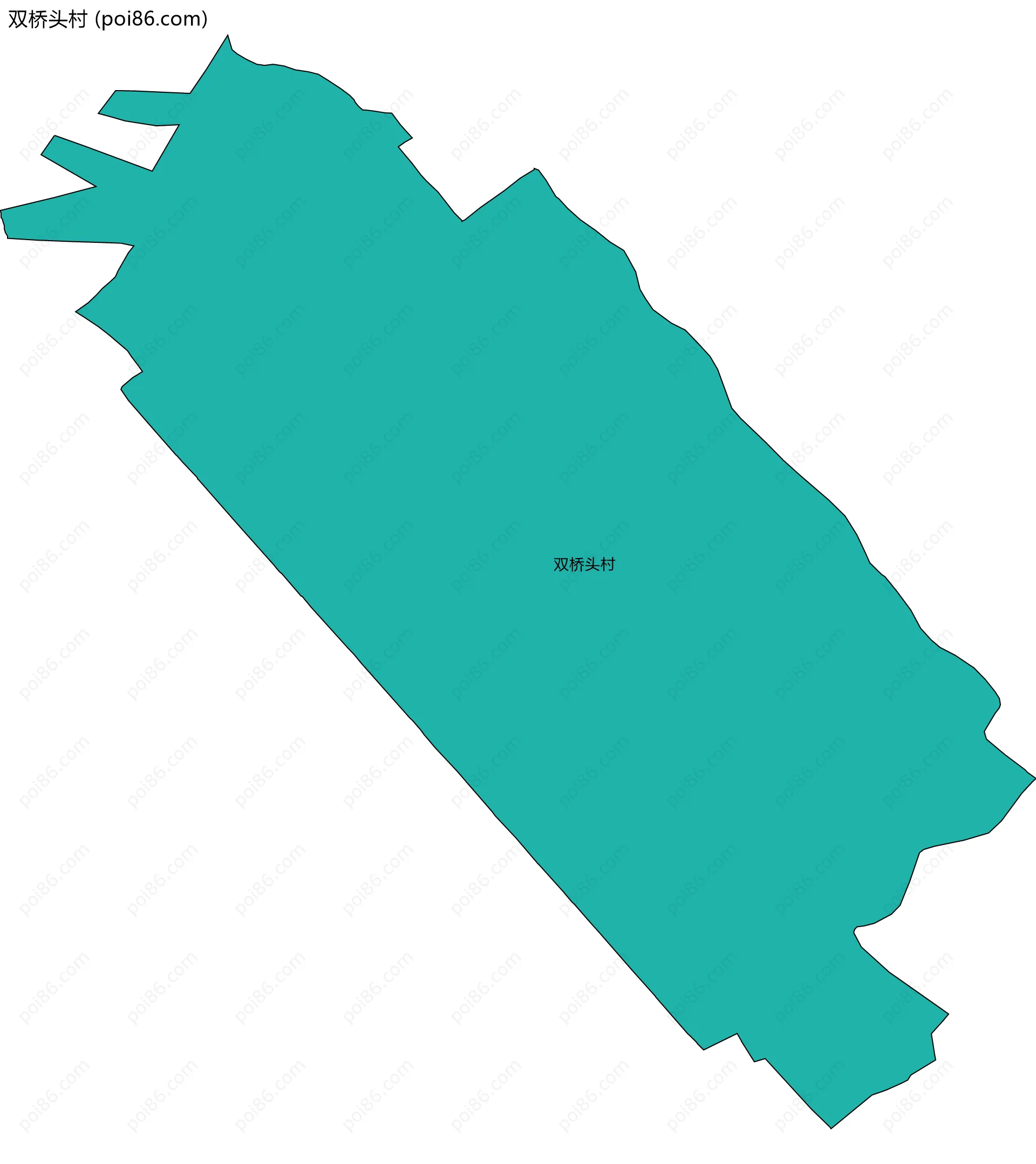 双桥头村边界地图