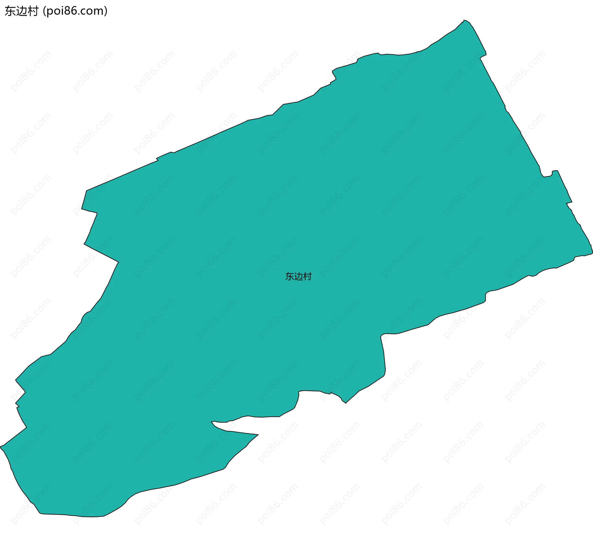 东边村边界地图