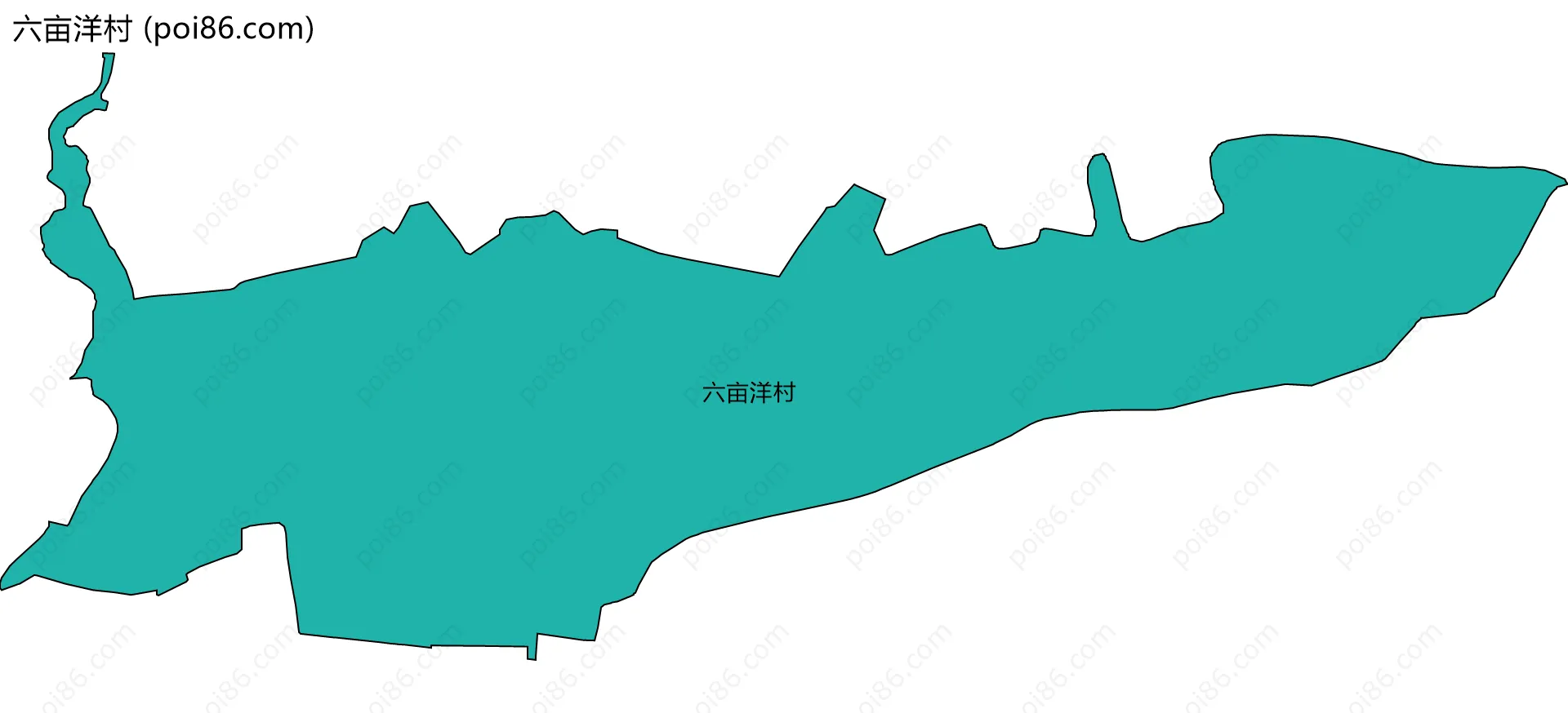 六亩洋村边界地图